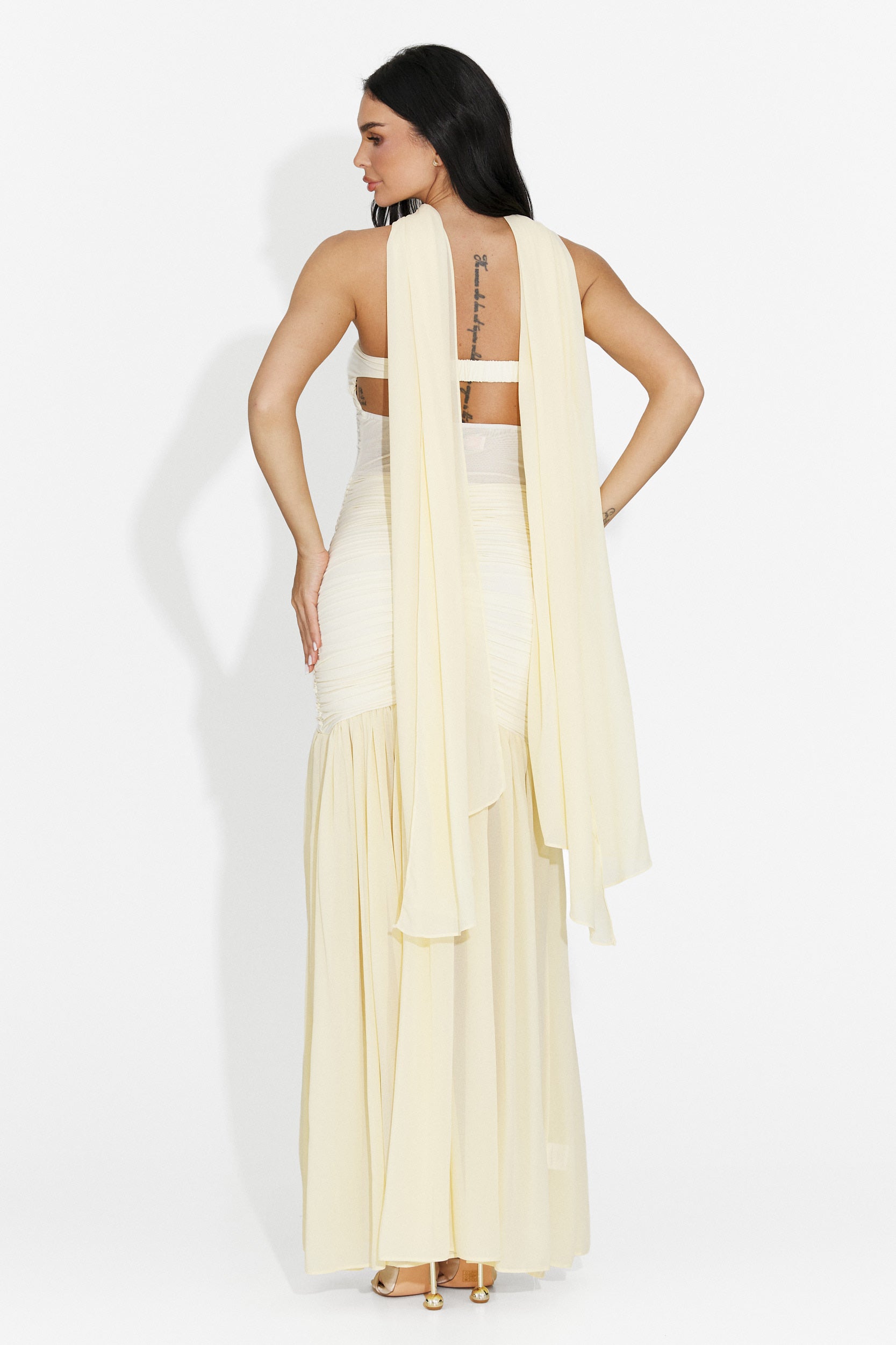 Rochie dama lunga galbena Cistela Bogas