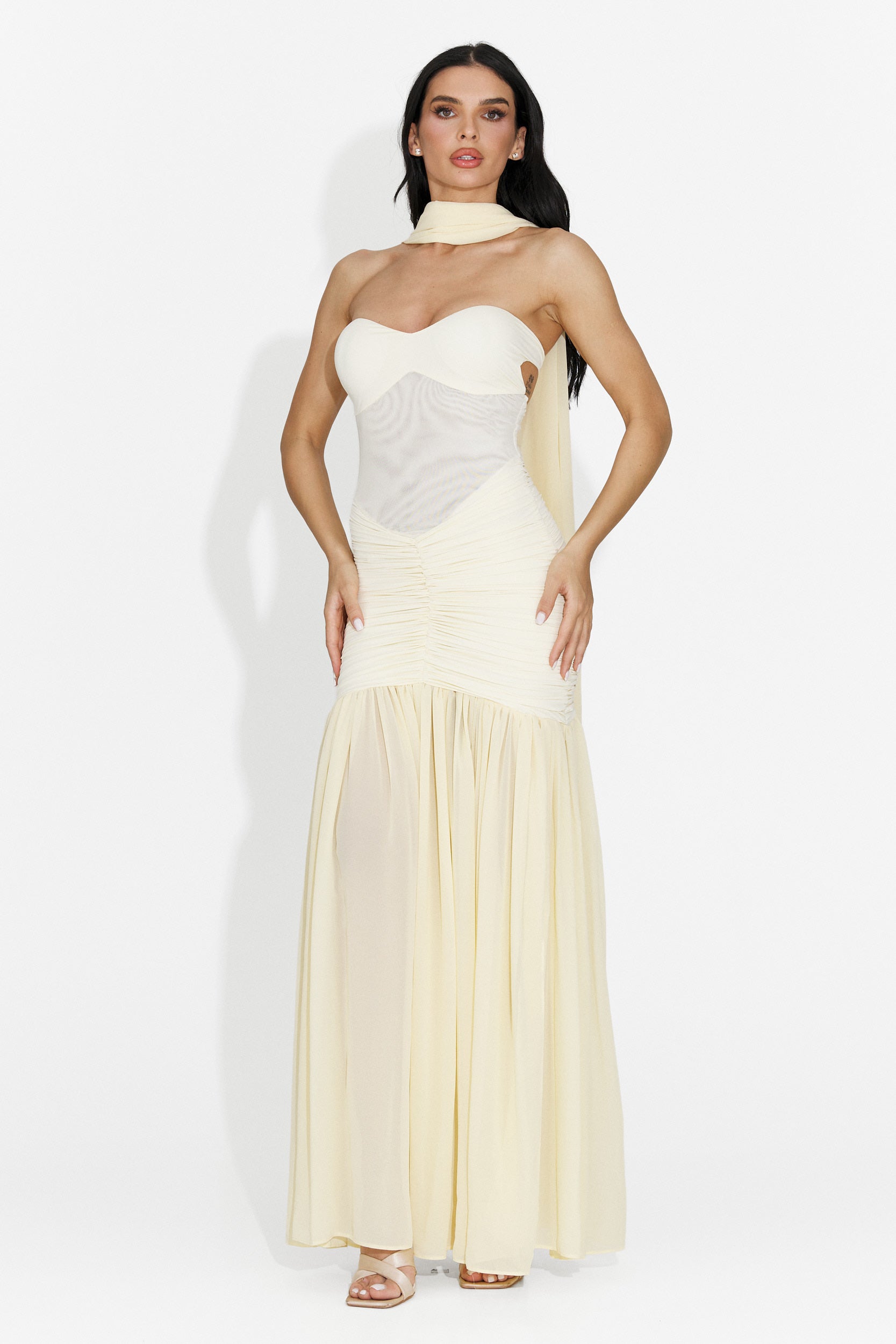 Rochie dama lunga galbena Cistela Bogas