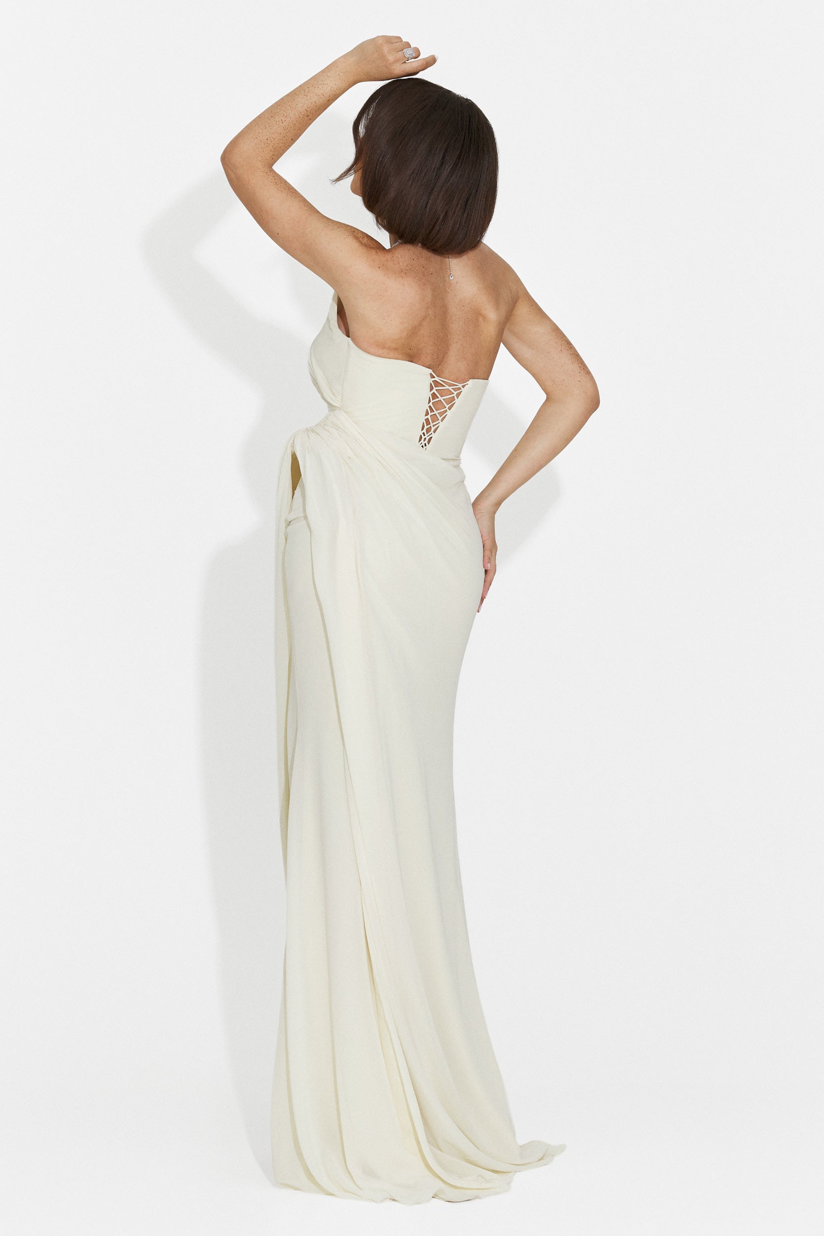 Rochie dama lunga galbena Felina Bogas