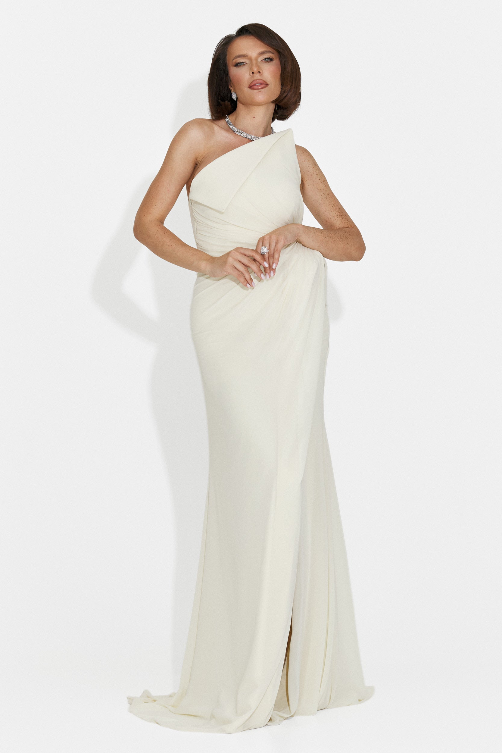 Rochie dama lunga galbena Felina Bogas