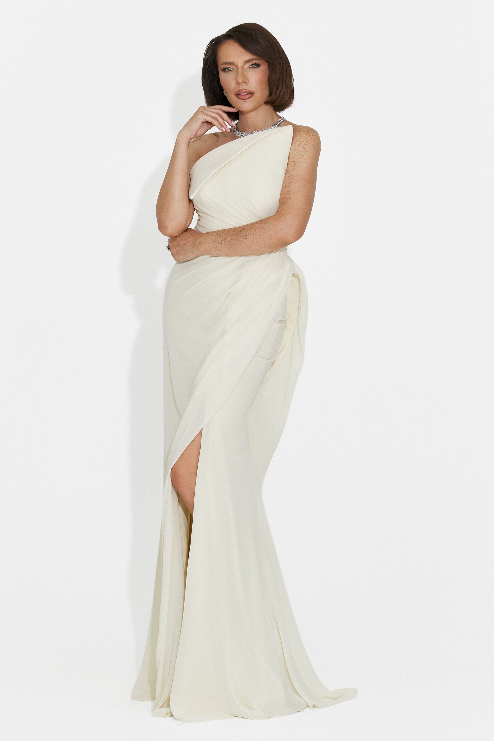 Rochie dama lunga galbena Felina Bogas