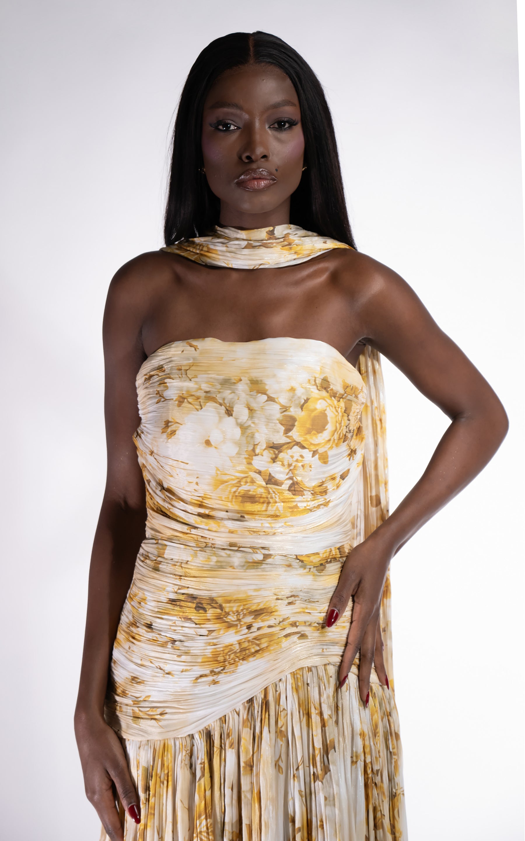 Rochie dama lunga galbena Layne Bogas