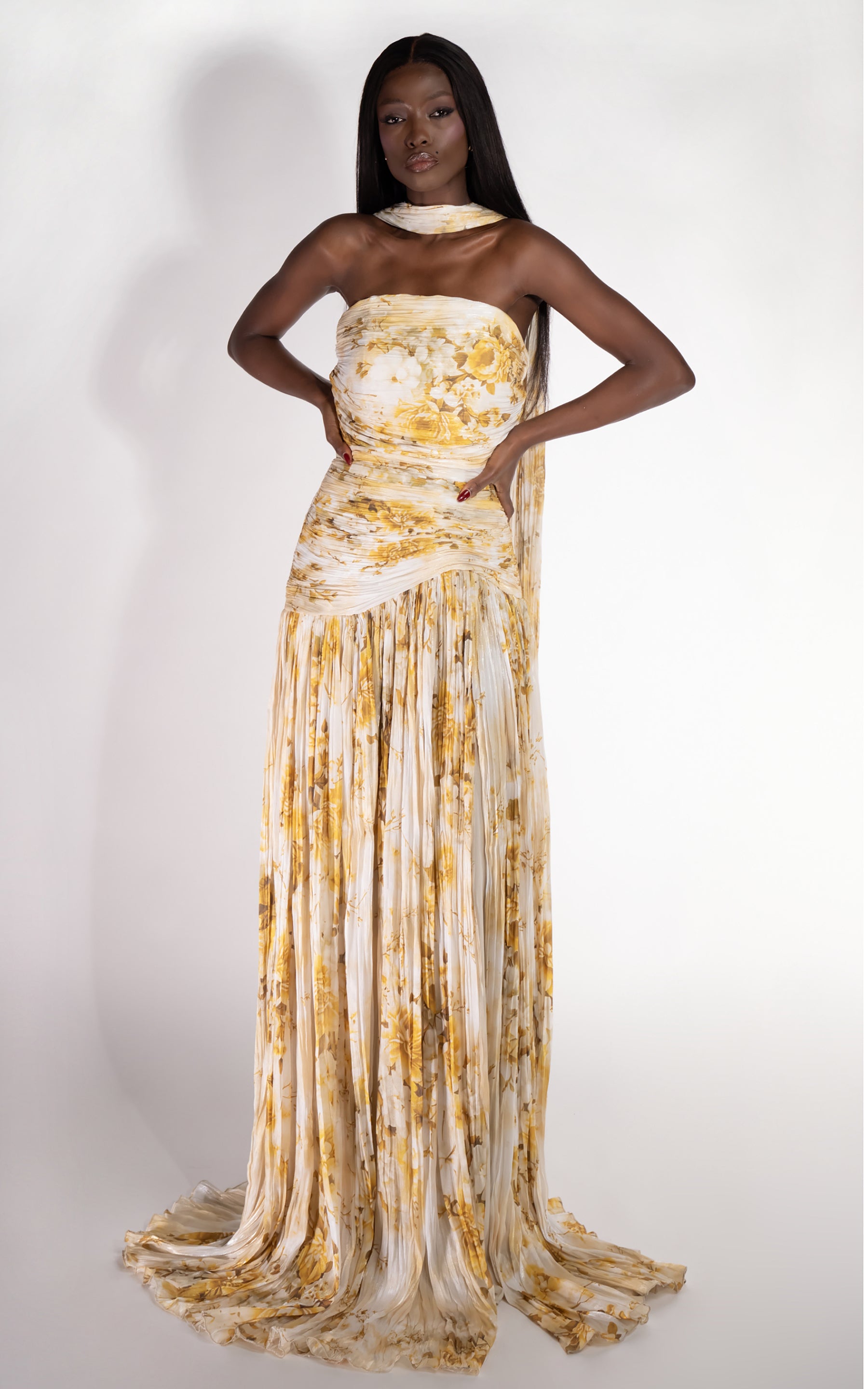 Rochie dama lunga galbena Layne Bogas