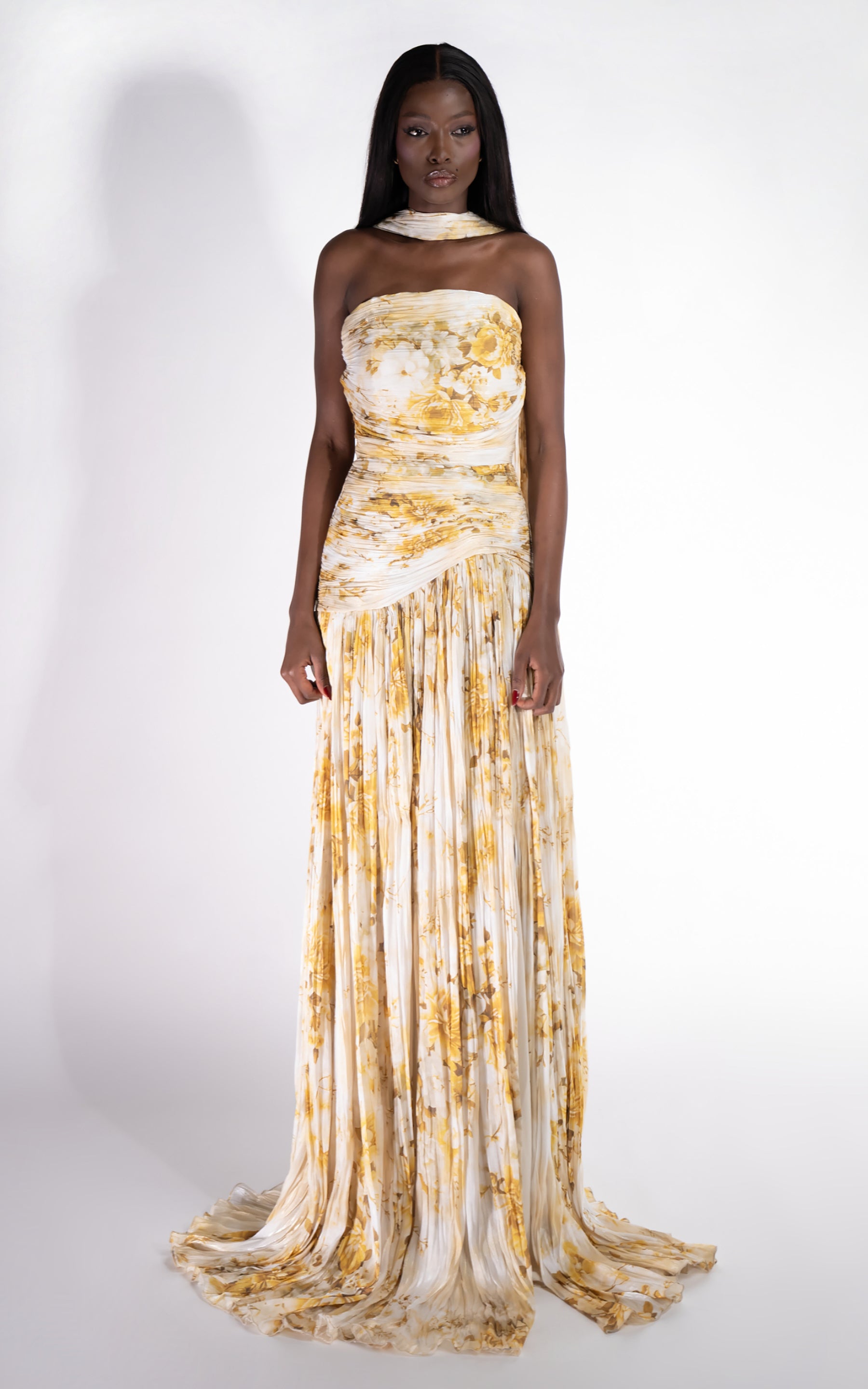 Rochie dama lunga galbena Layne Bogas