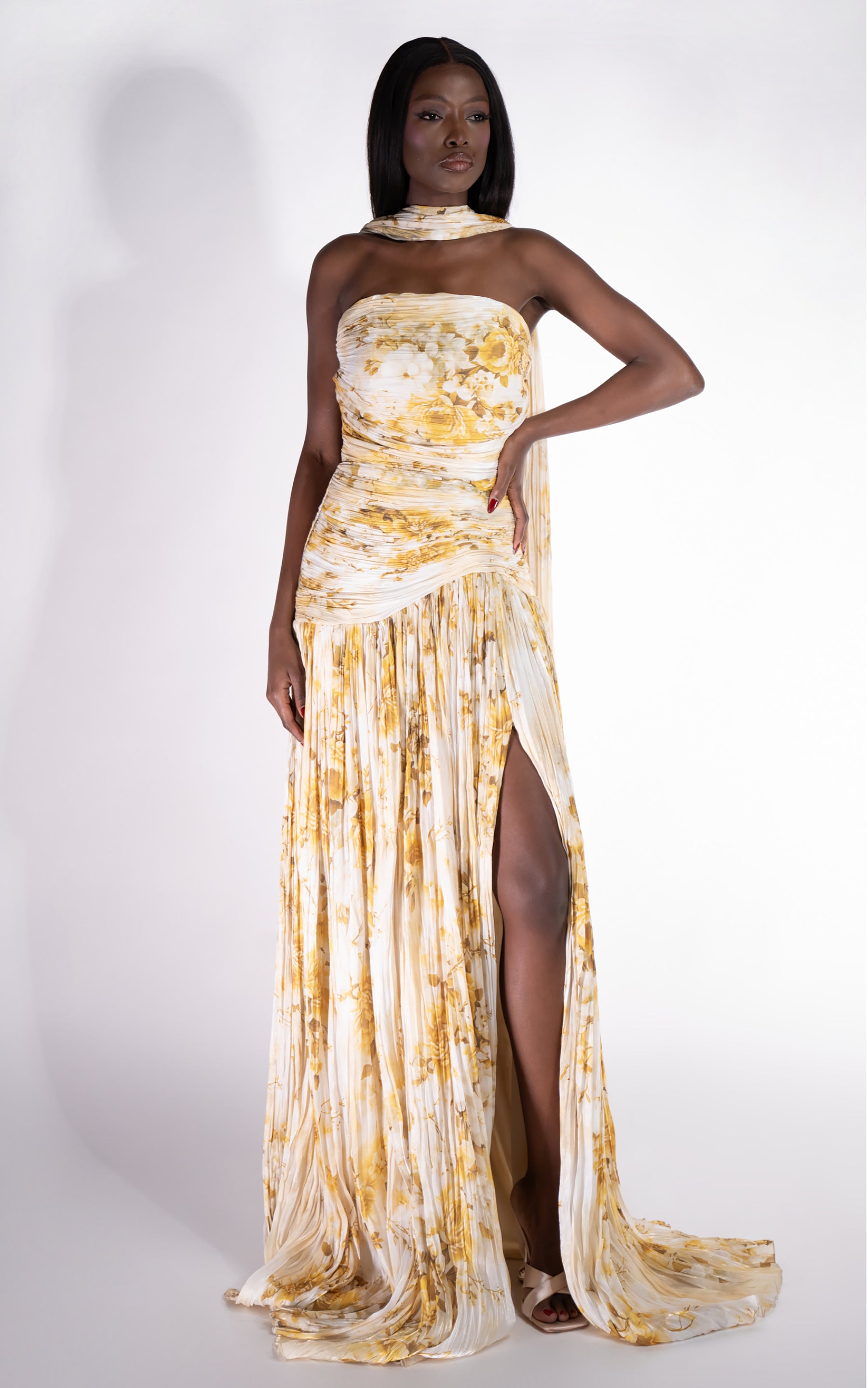 Rochie dama lunga galbena Layne Bogas