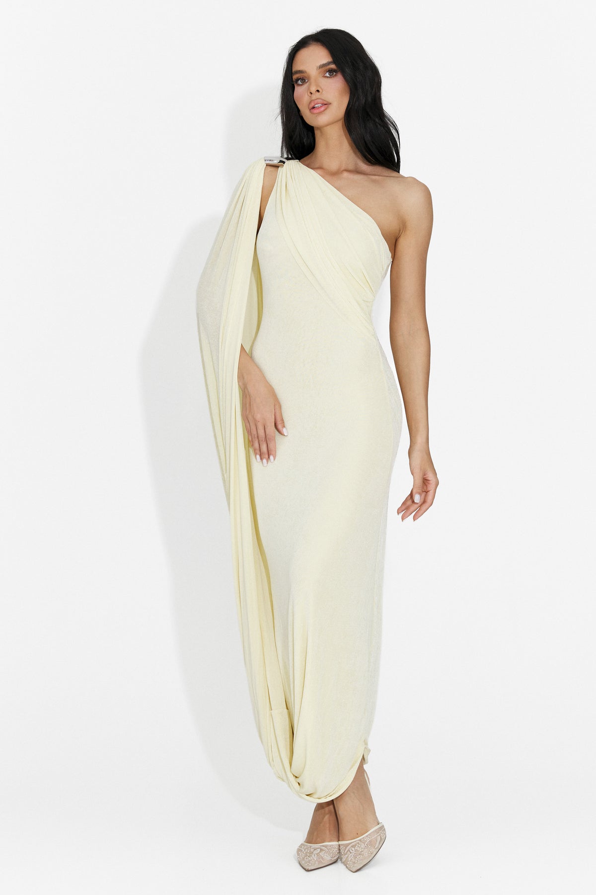 Rochie dama lunga galbena Samiray Bogas, imaginea 8 din 9