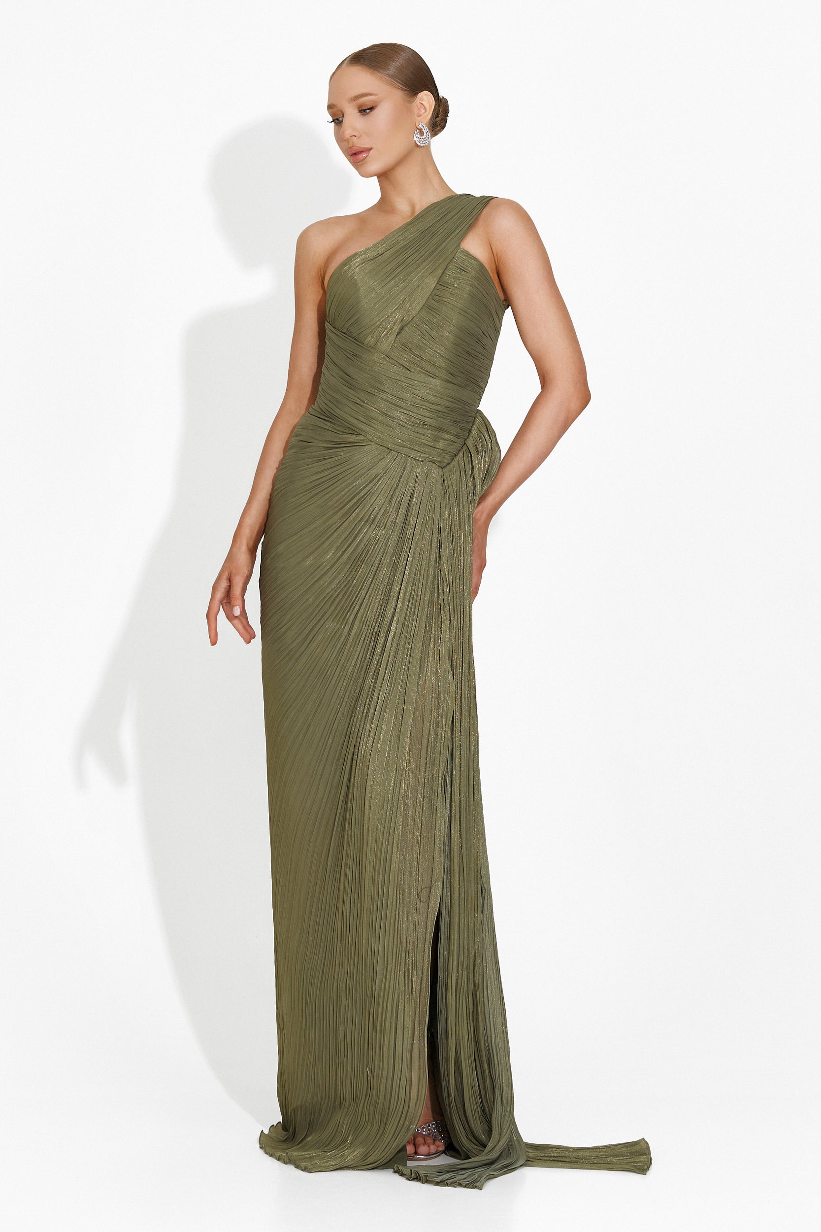 Long Khaki Rosale Bogas Ladies Dress