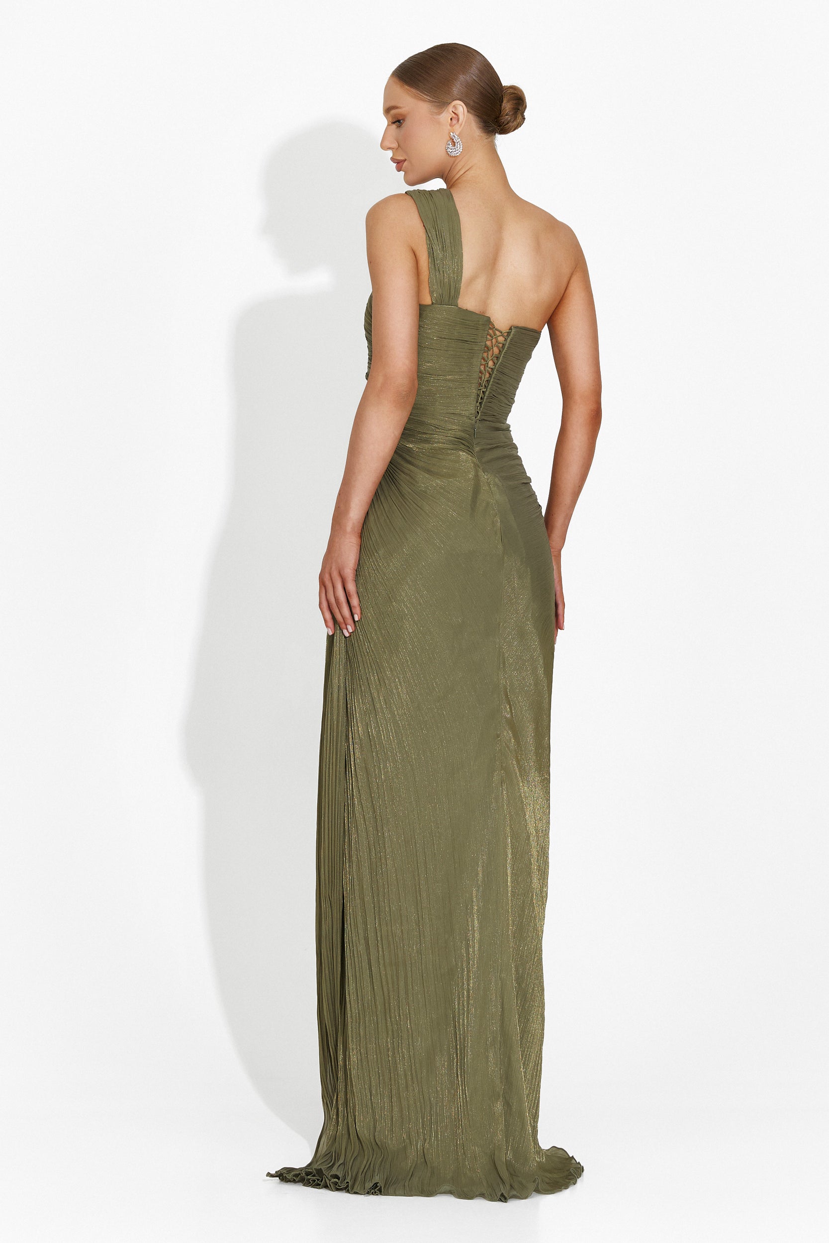 Long Khaki Rosale Bogas Ladies Dress