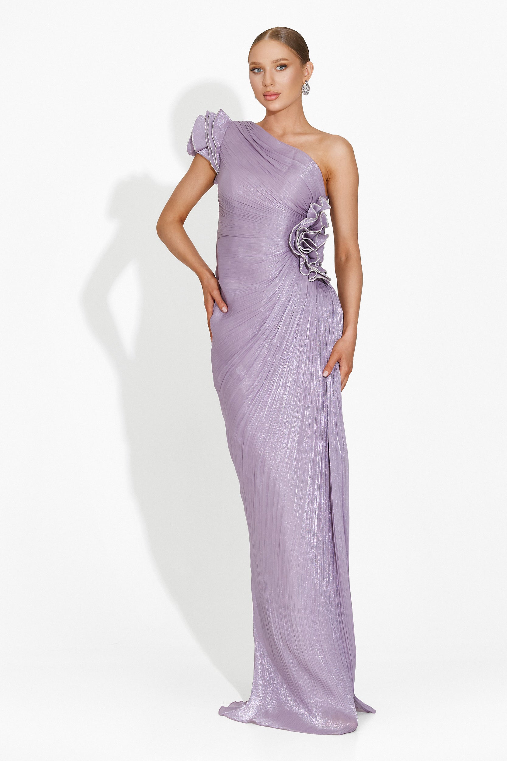 Estefana Bogas Long Lilac Ladies Dress