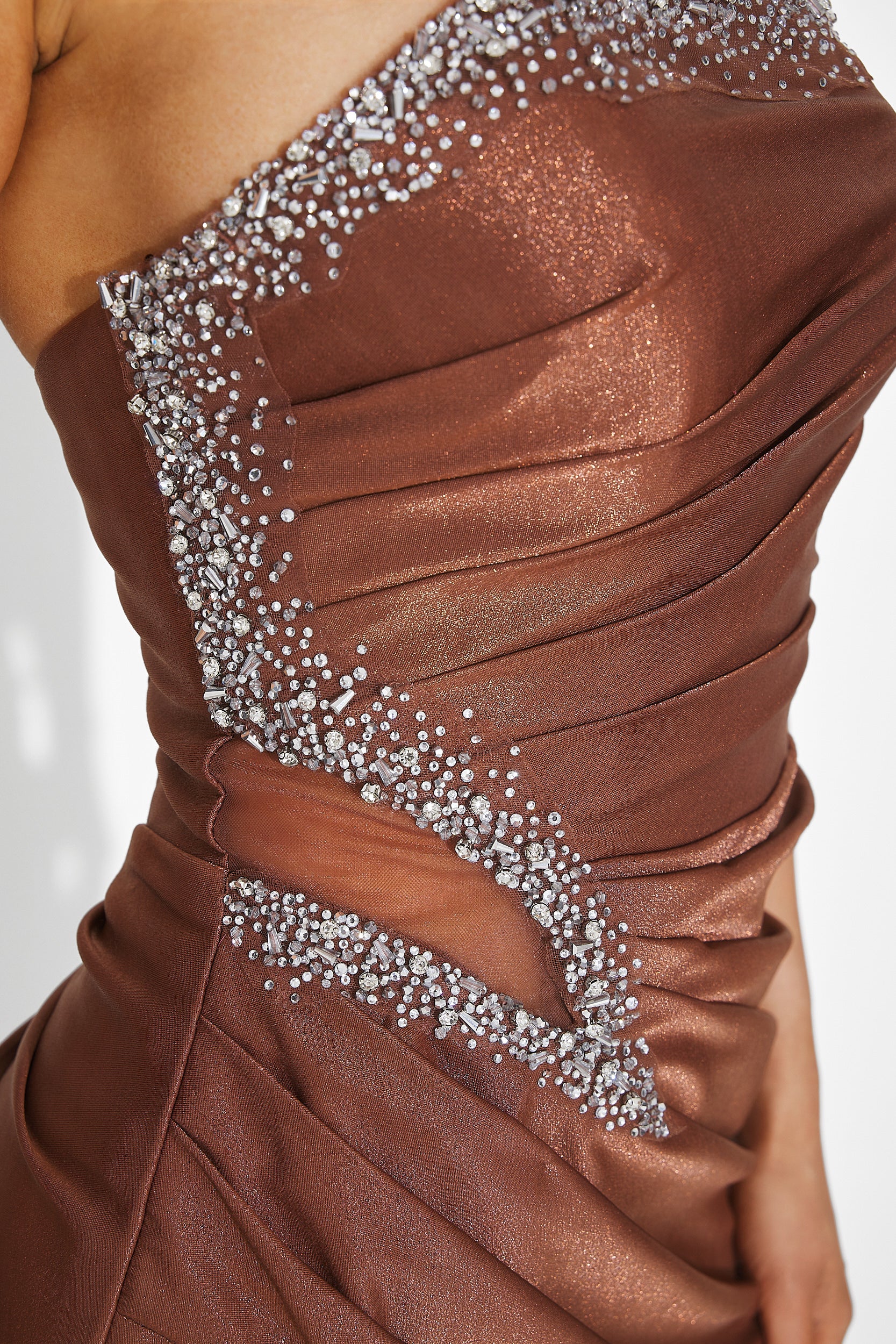 Rochie dama lunga maro Vonie Bogas