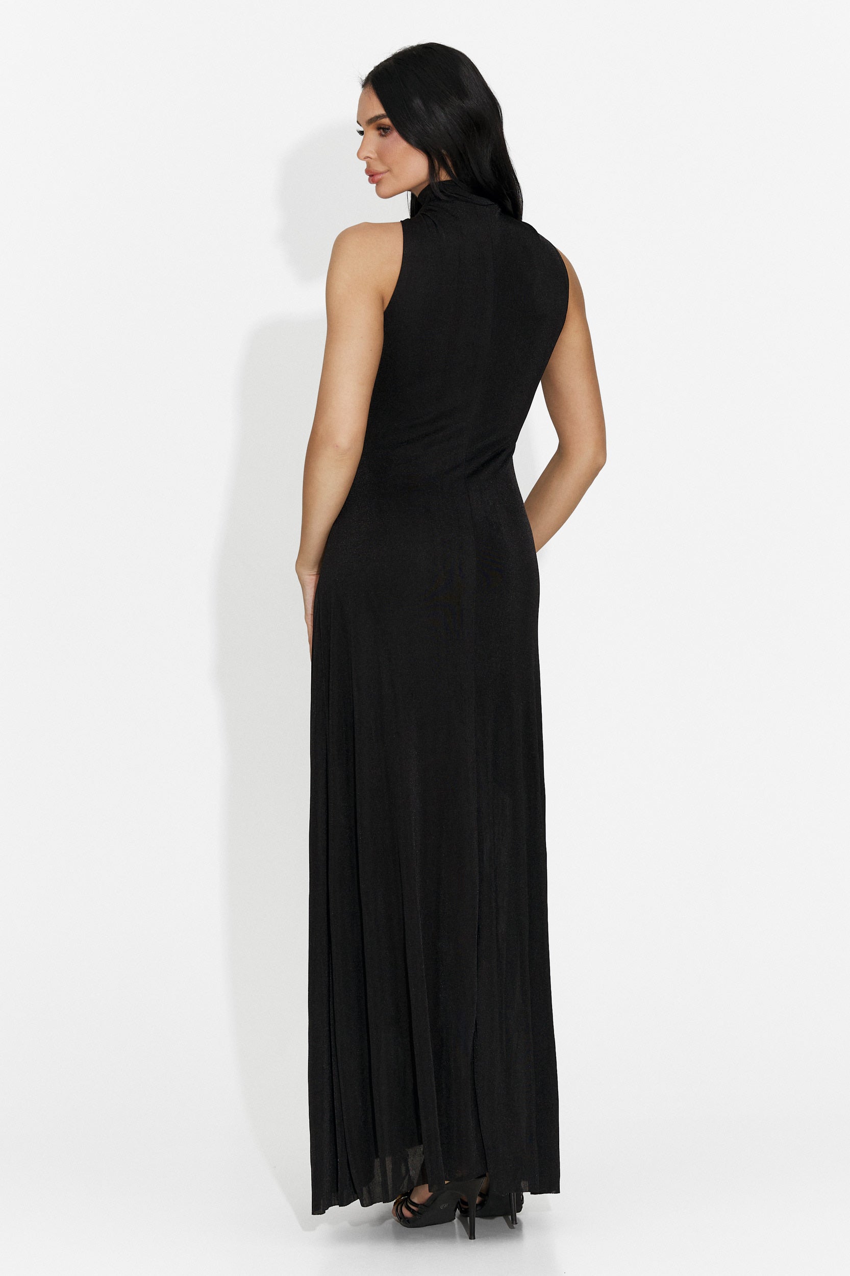 Rochie dama lunga neagra Alecsona Bogas