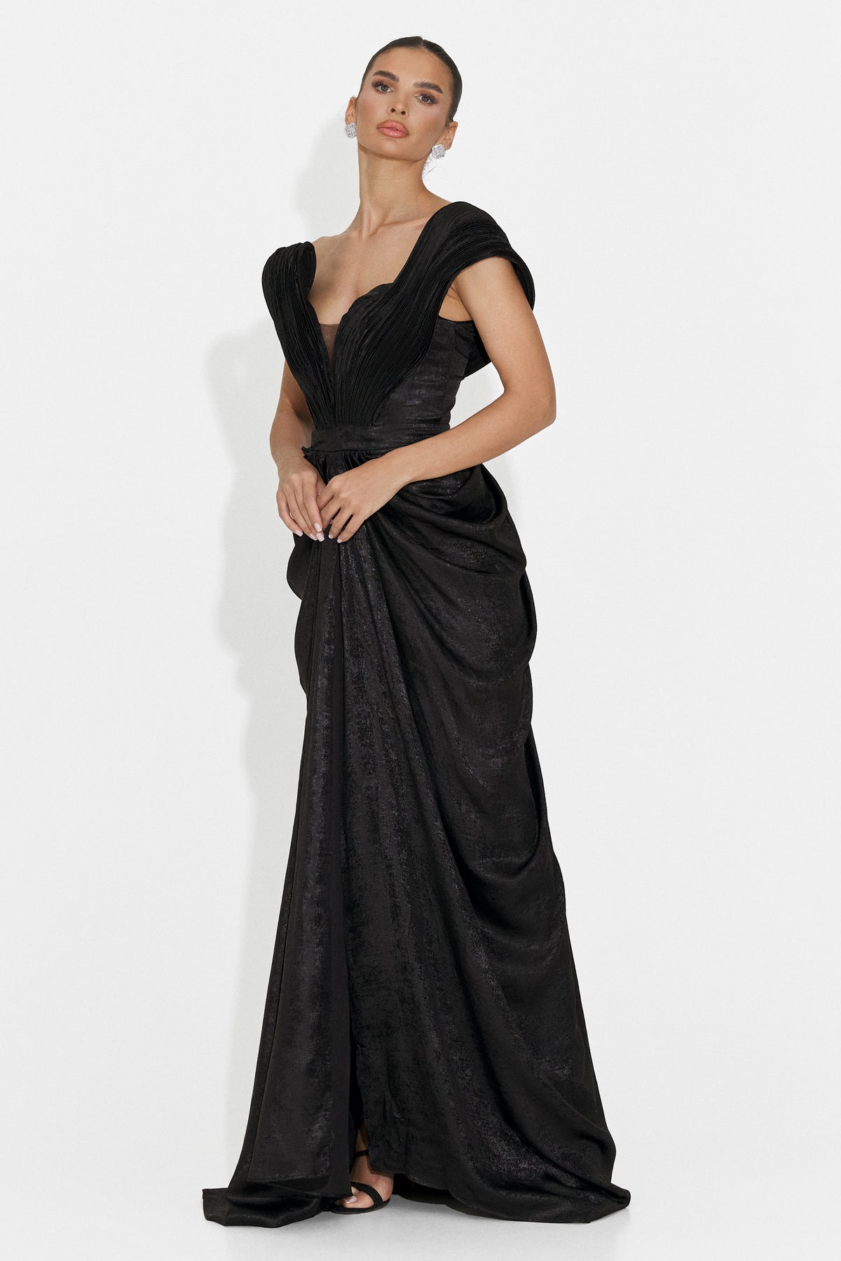 Rochie dama lunga neagra Becker Bogas, imaginea 8 din 8