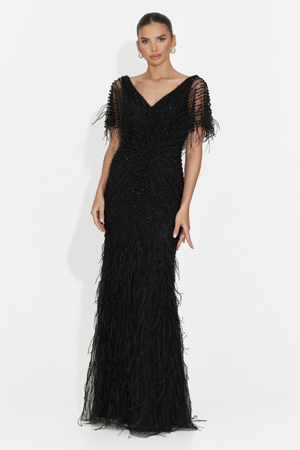 Rochie dama lunga neagra Elke Bogas, imaginea 10 din 10