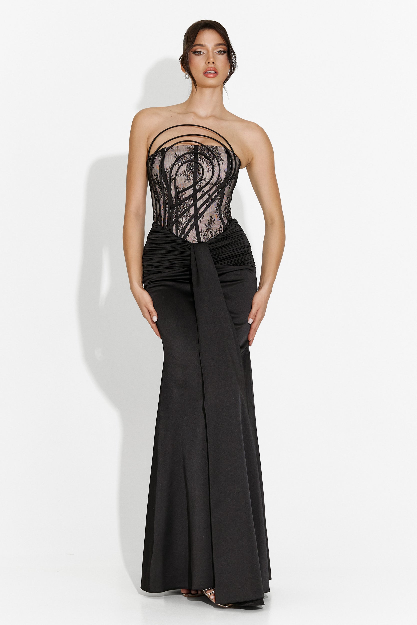 Fufly Bogas Long Black Dress for Women