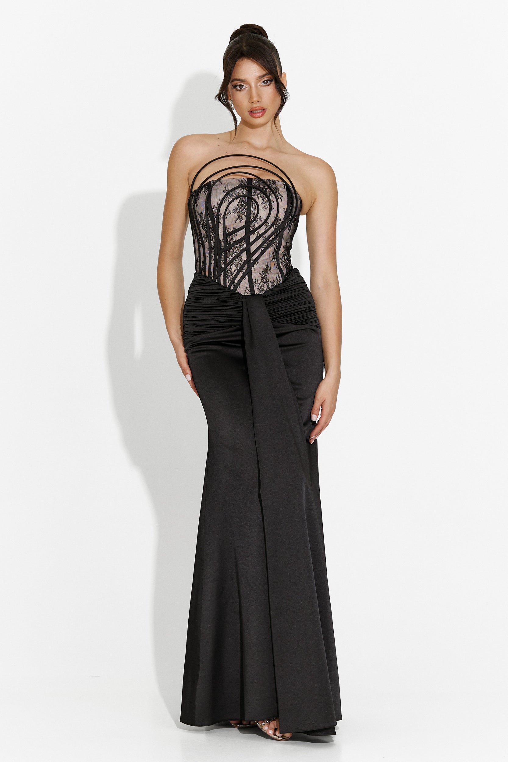 Fufly Bogas Long Black Dress for Women