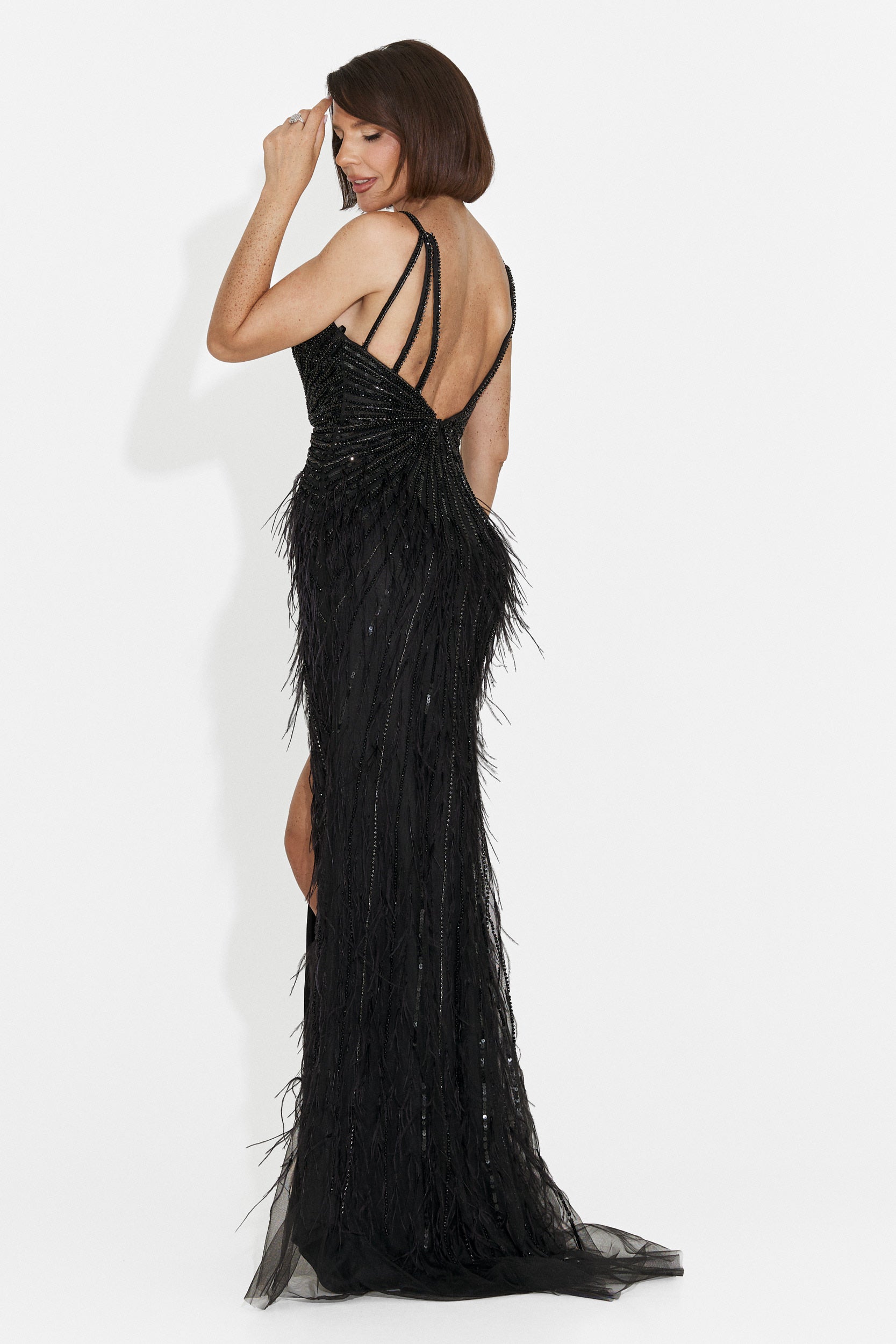Rochie dama lunga neagra Hildegard Bogas