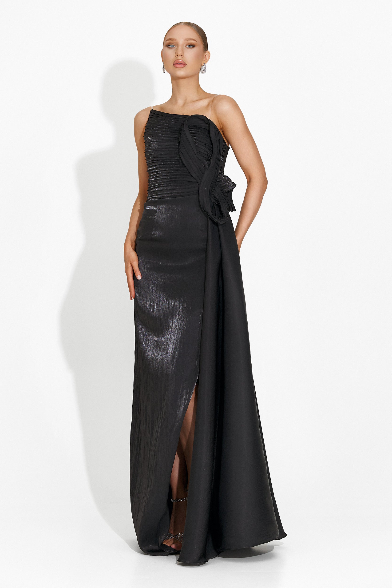 Jadora Bogas Long Black Dress for Women