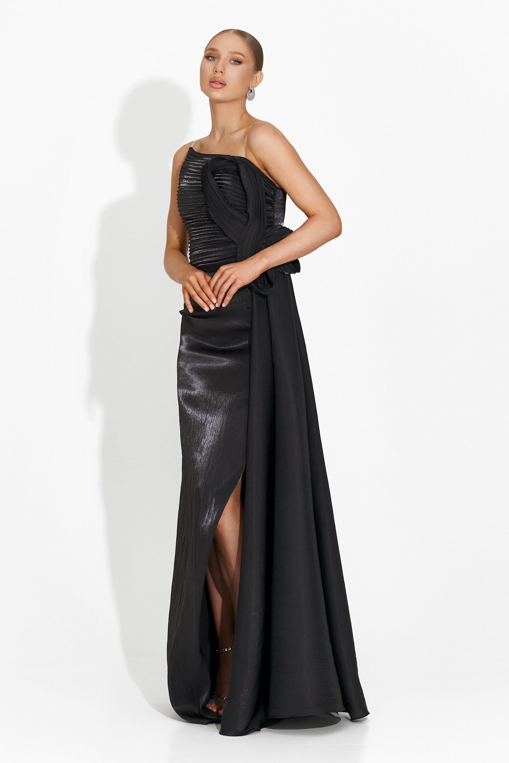 Jadora Bogas Long Black Dress for Women