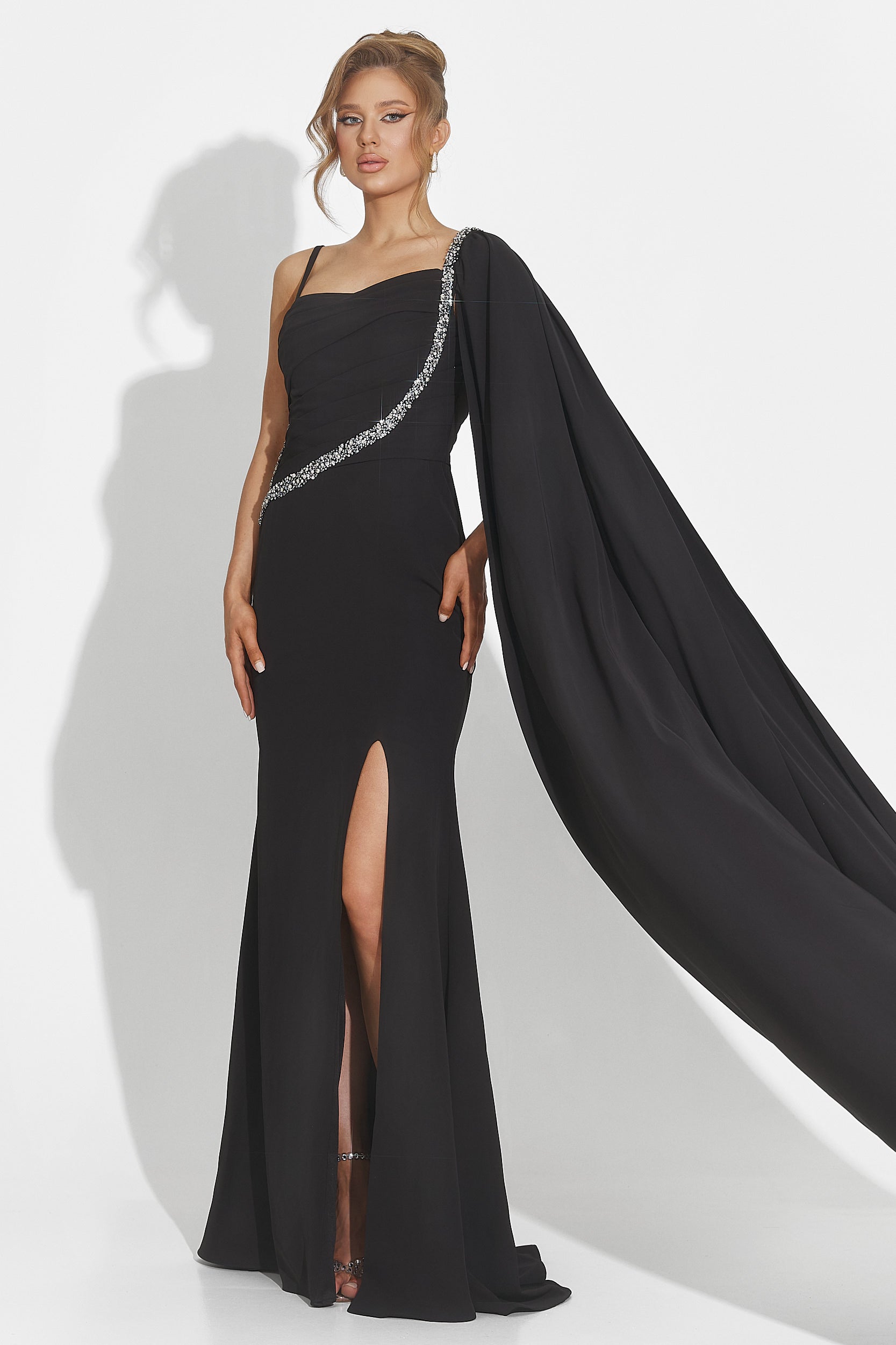 Libre Bogas Long Black Dress for Women