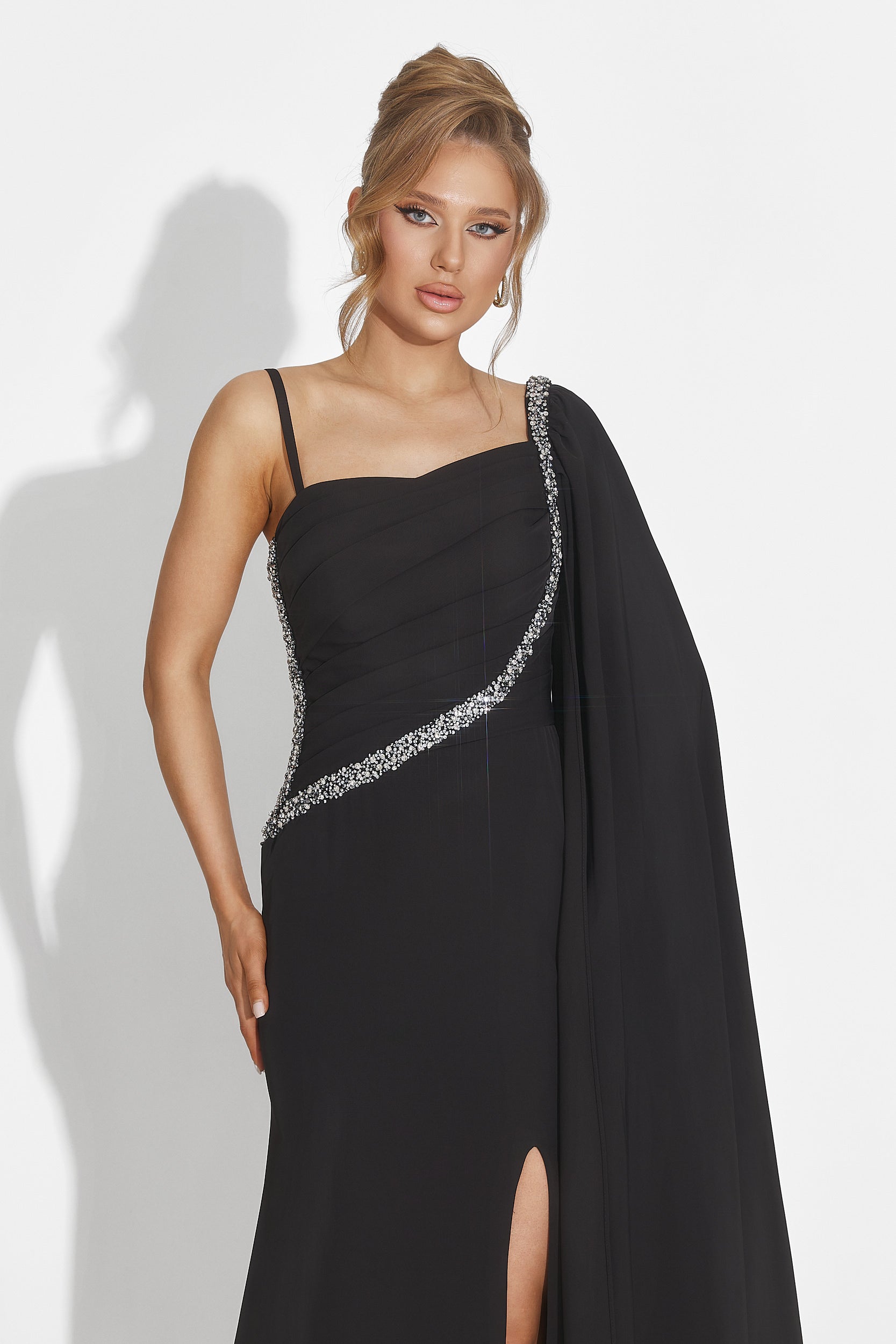 Rochie dama lunga neagra Libre Bogas