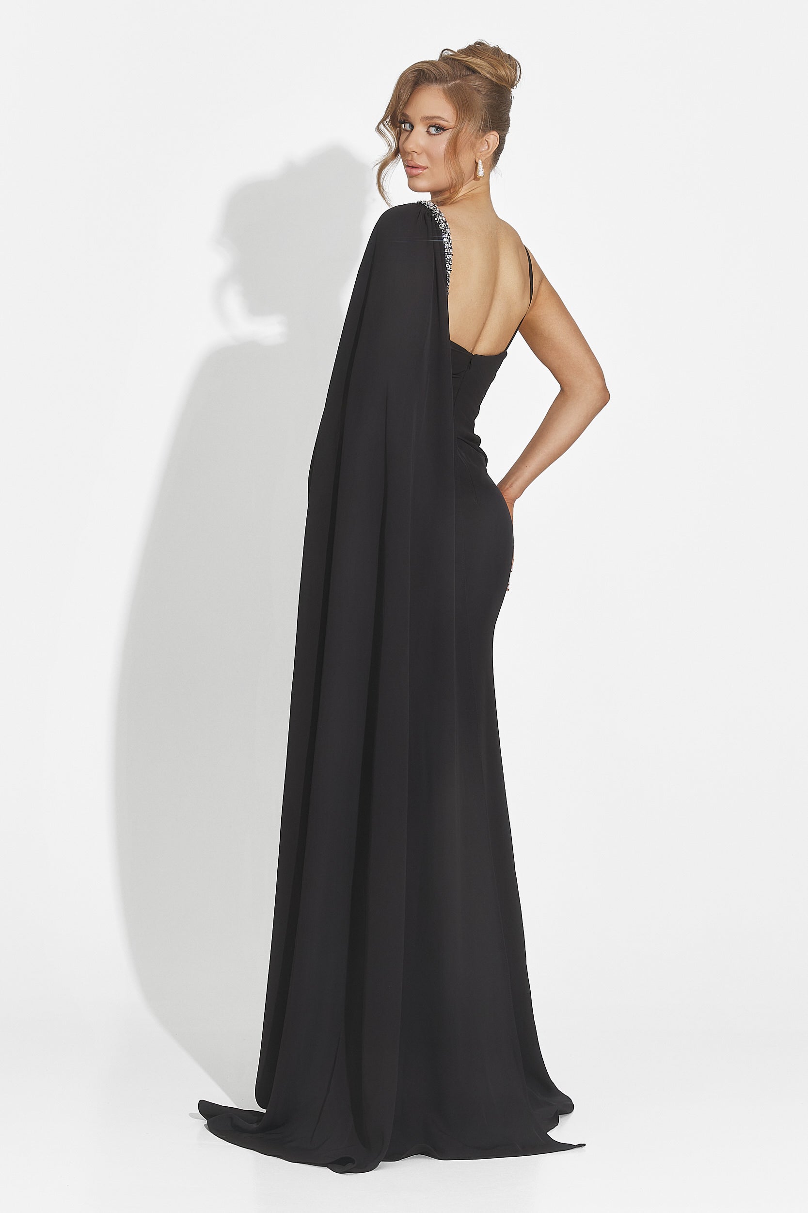 Rochie dama lunga neagra Libre Bogas