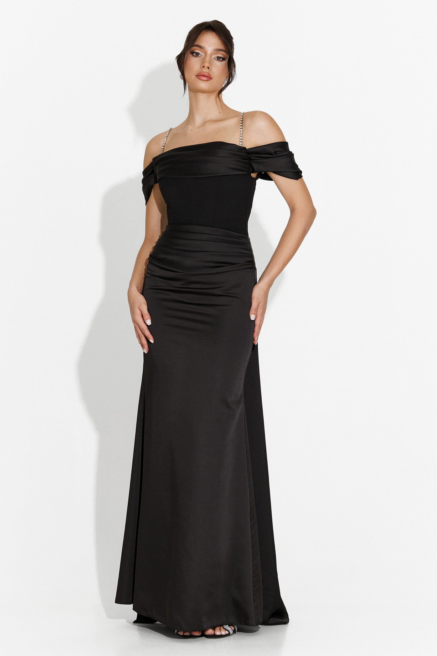 Porteo Bogas Long Black Dress for Women
