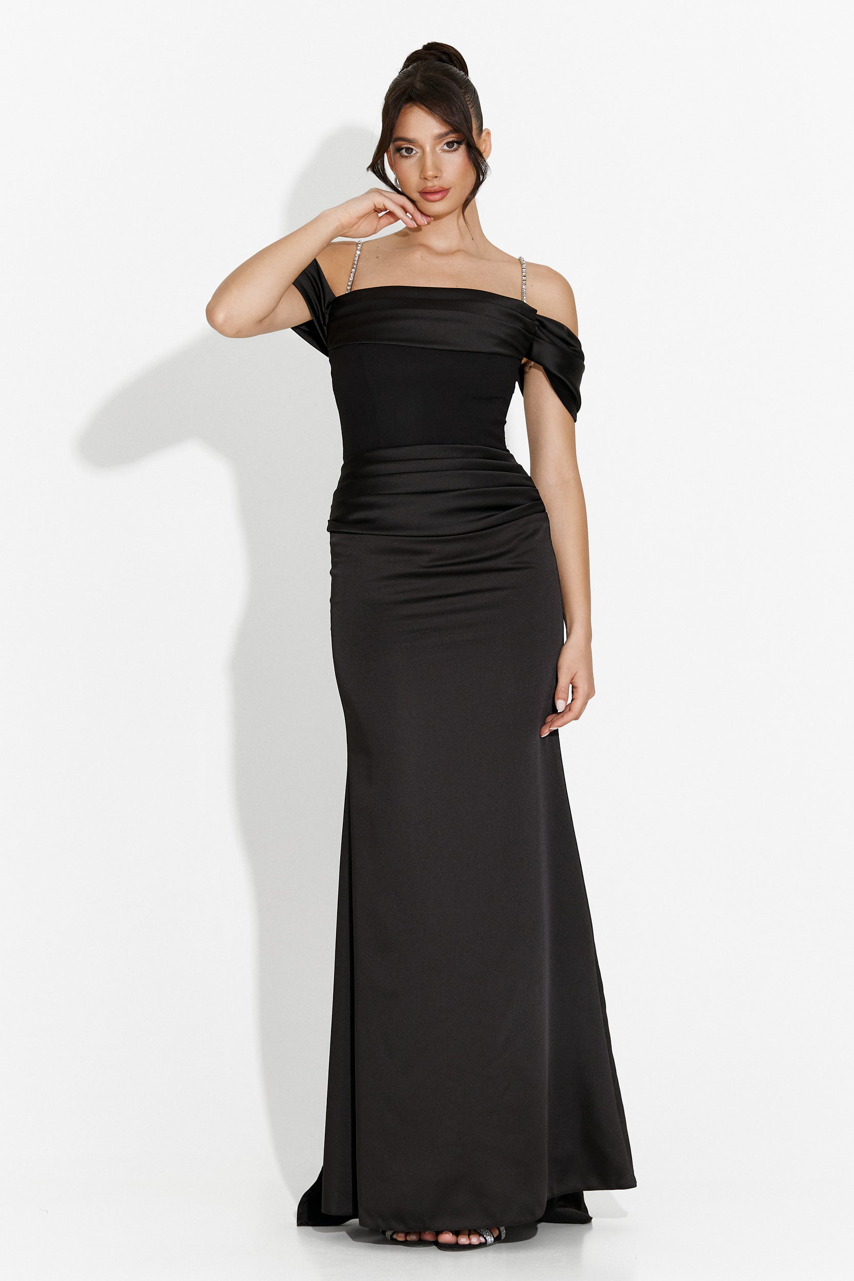 Porteo Bogas Long Black Dress for Women