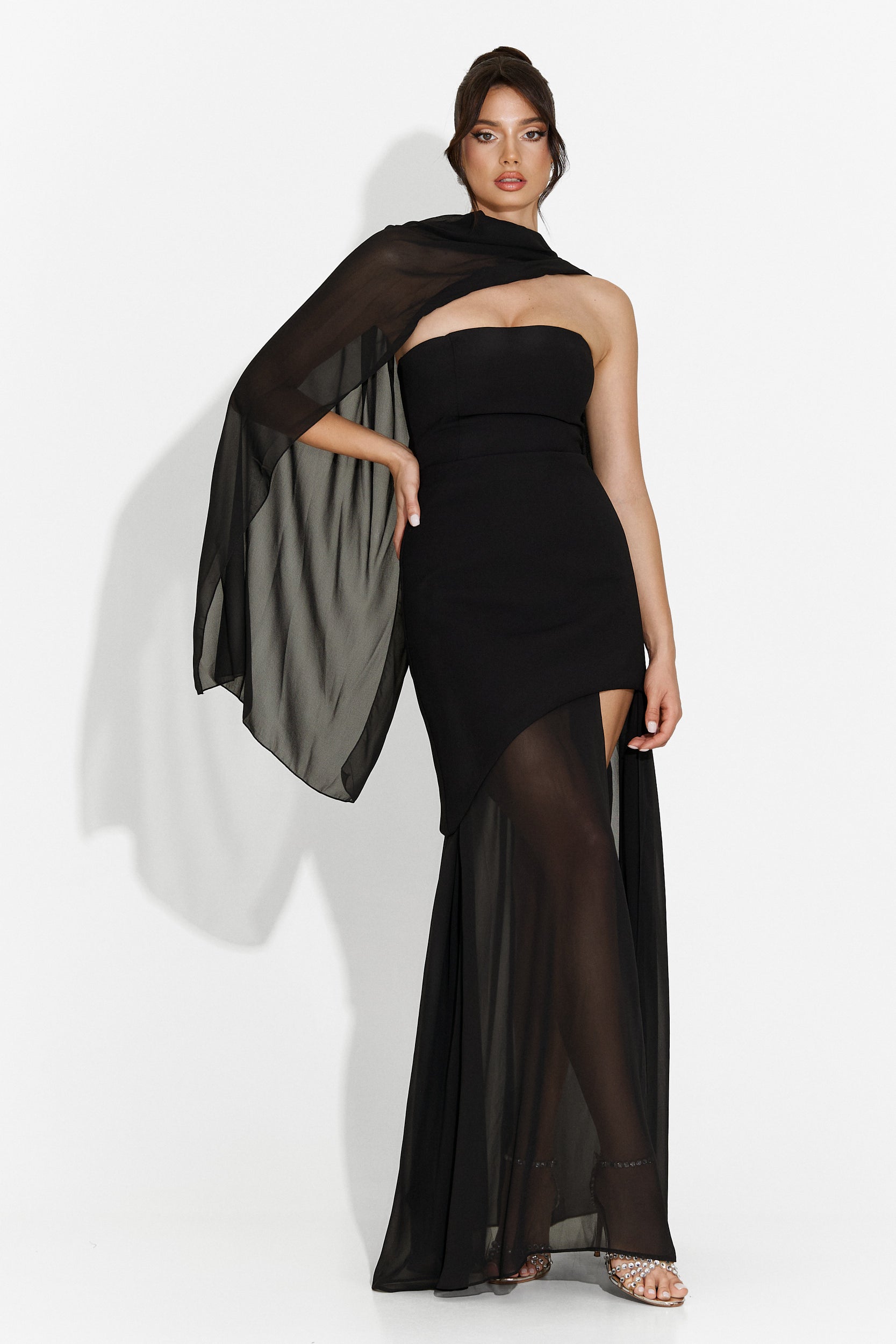 Vanasia Bogas Long Black Dress for Women