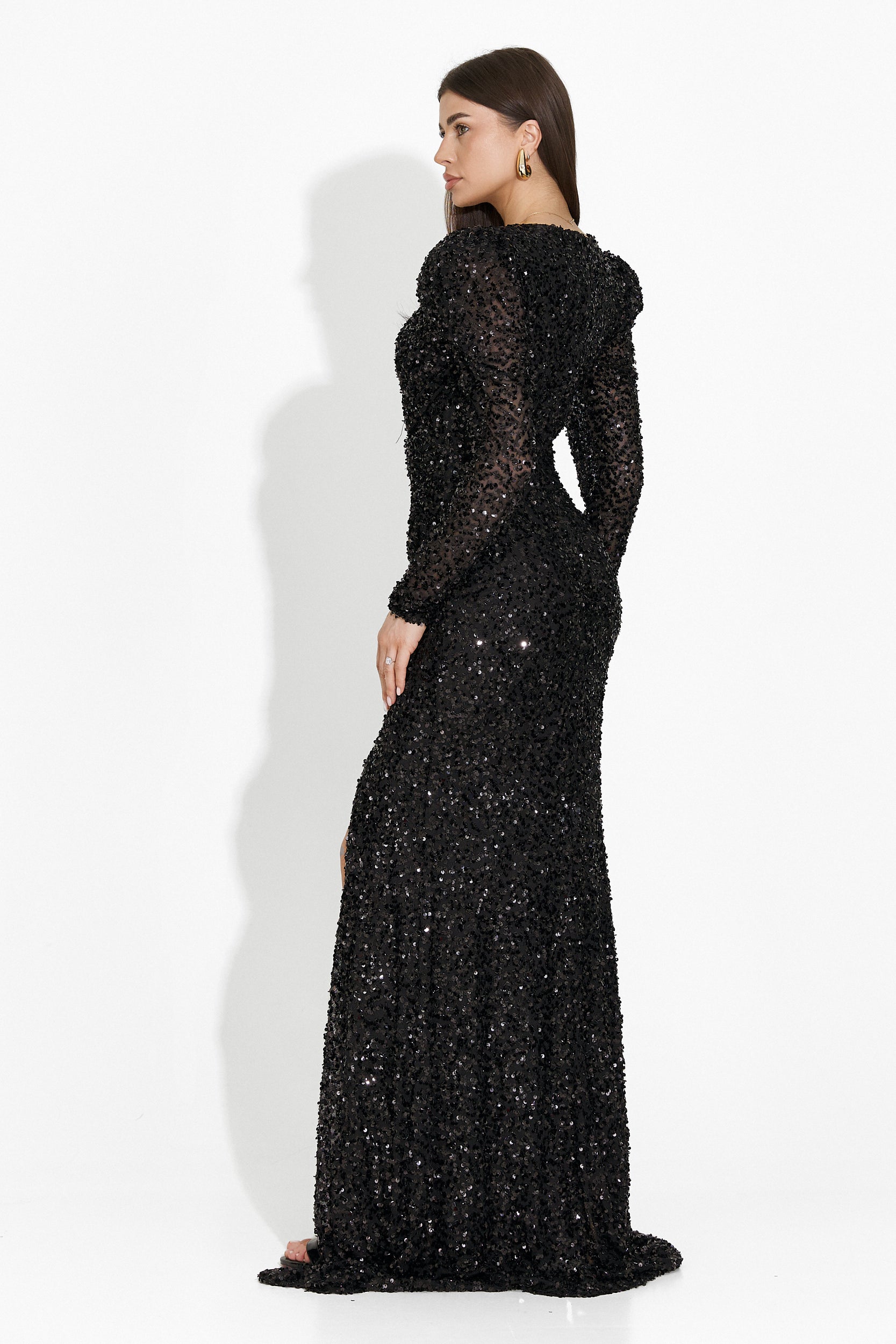 Victorina Bogas Long Black Ladies Dress