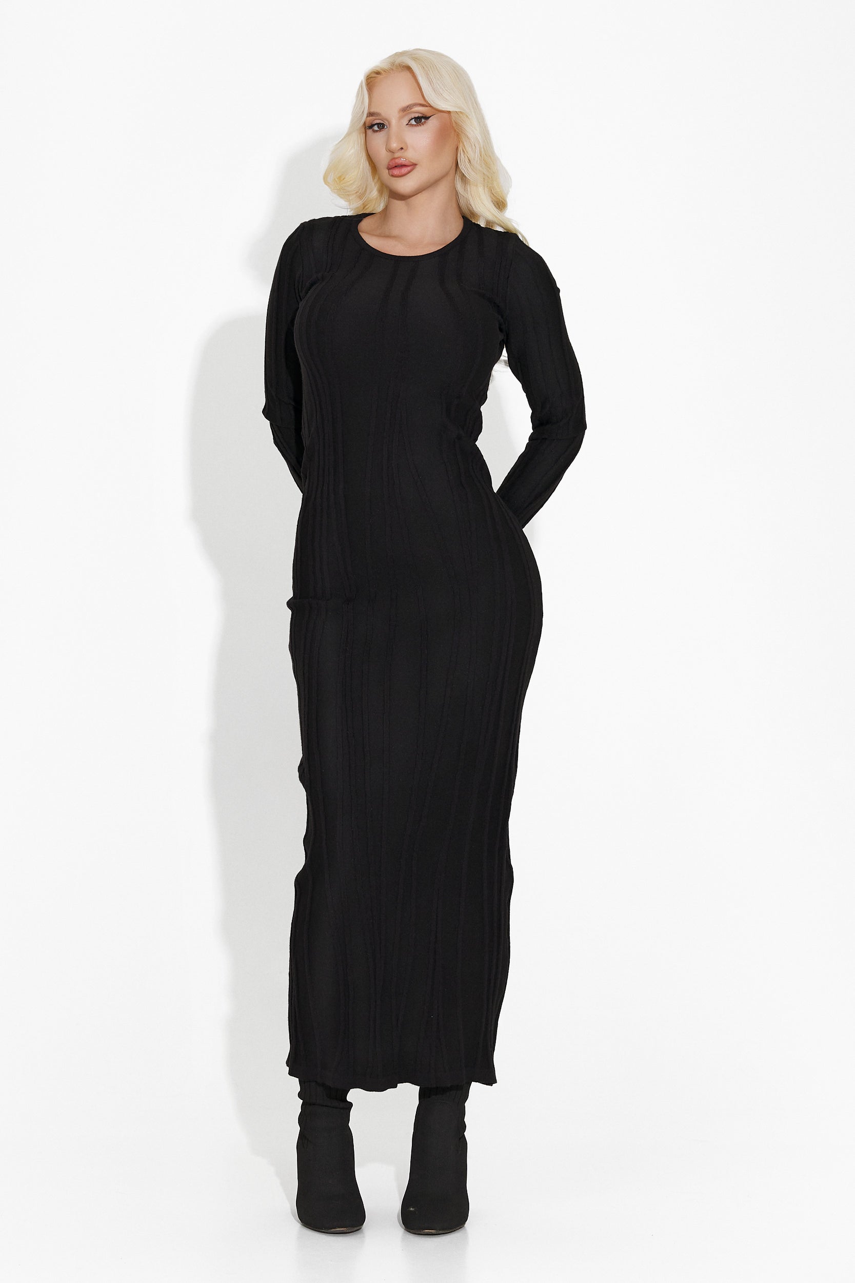 Zarsa Bogas Long Black Dress for Women
