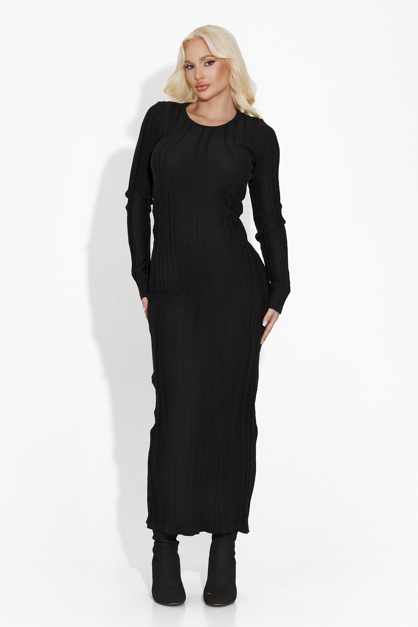 Zarsa Bogas Long Black Dress for Women