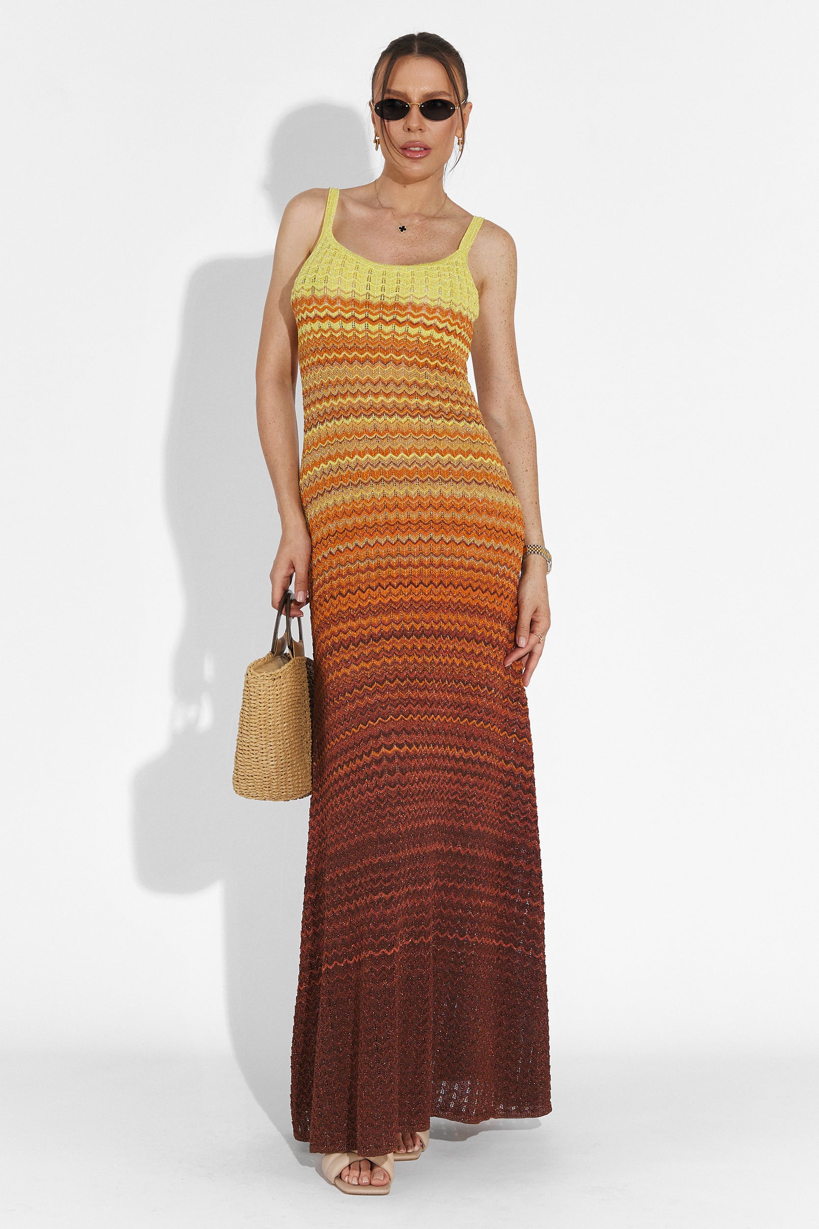 Quimphy Bogas Long Orange Ladies Dress