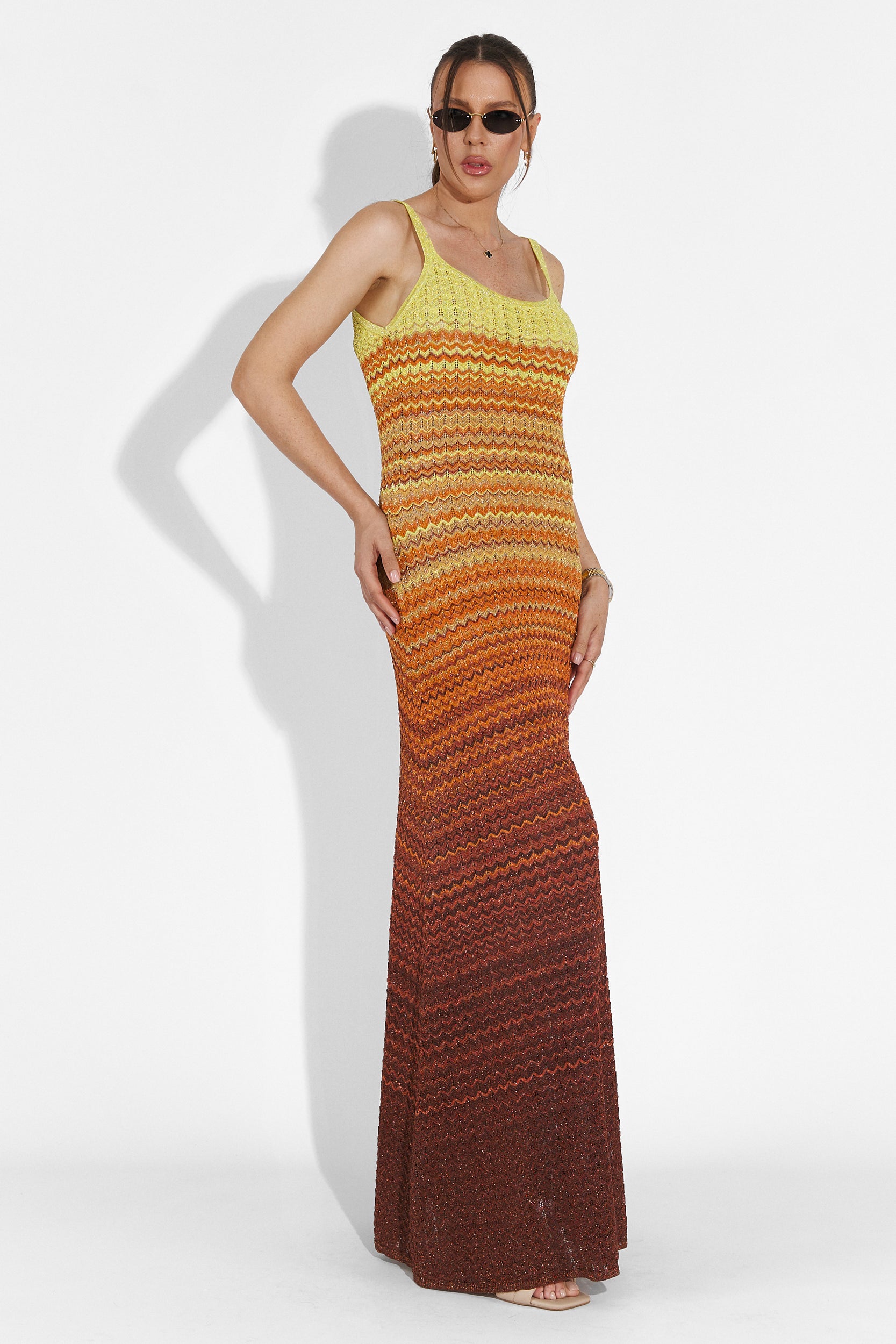 Quimphy Bogas Long Orange Ladies Dress