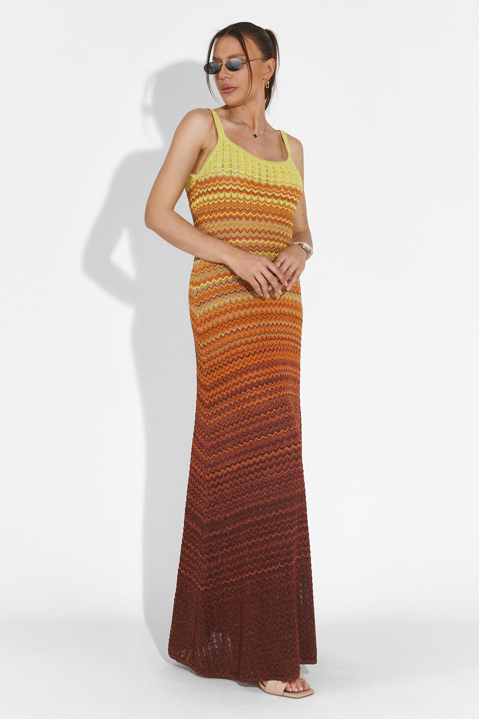 Quimphy Bogas Long Orange Ladies Dress