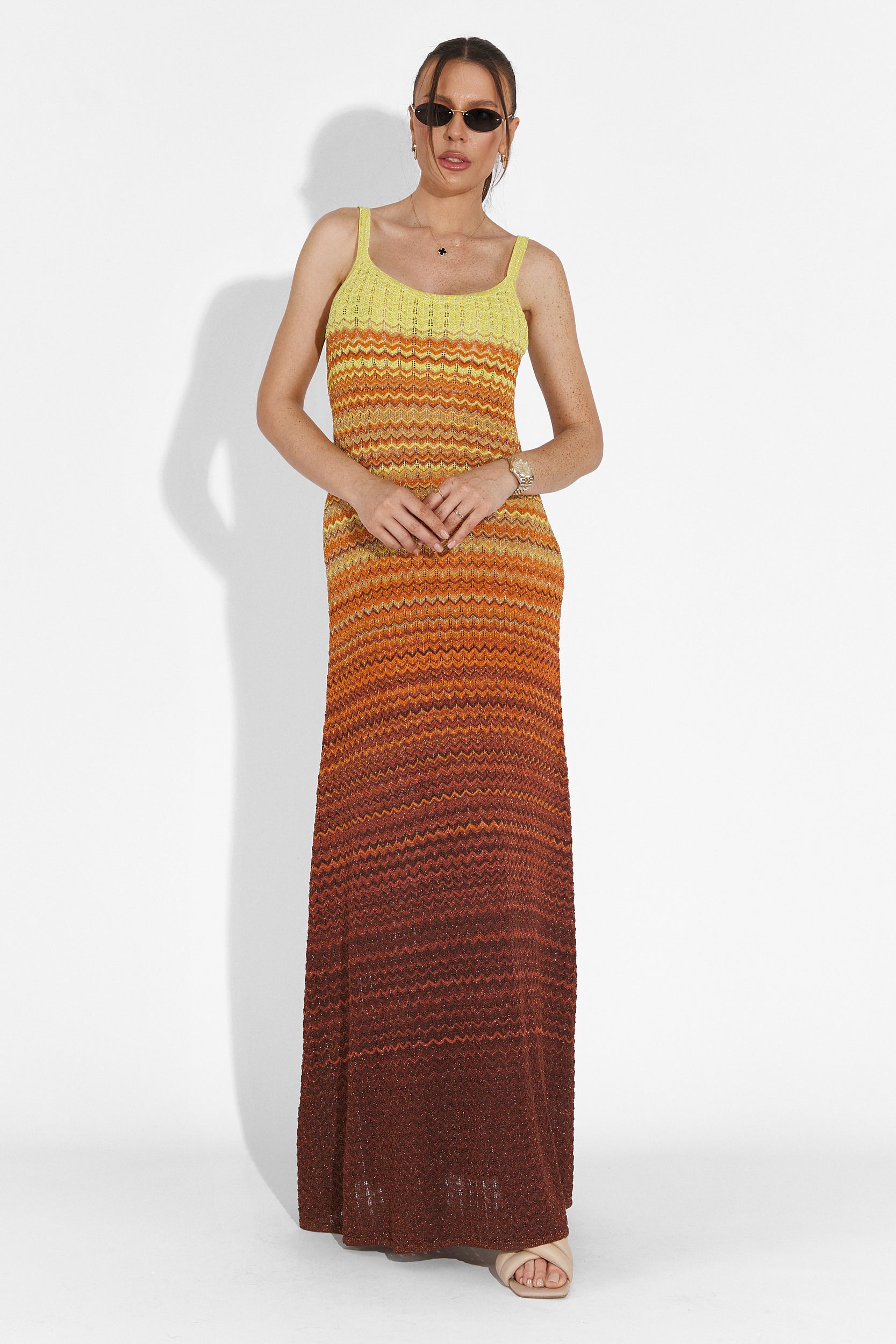 Quimphy Bogas Long Orange Ladies Dress