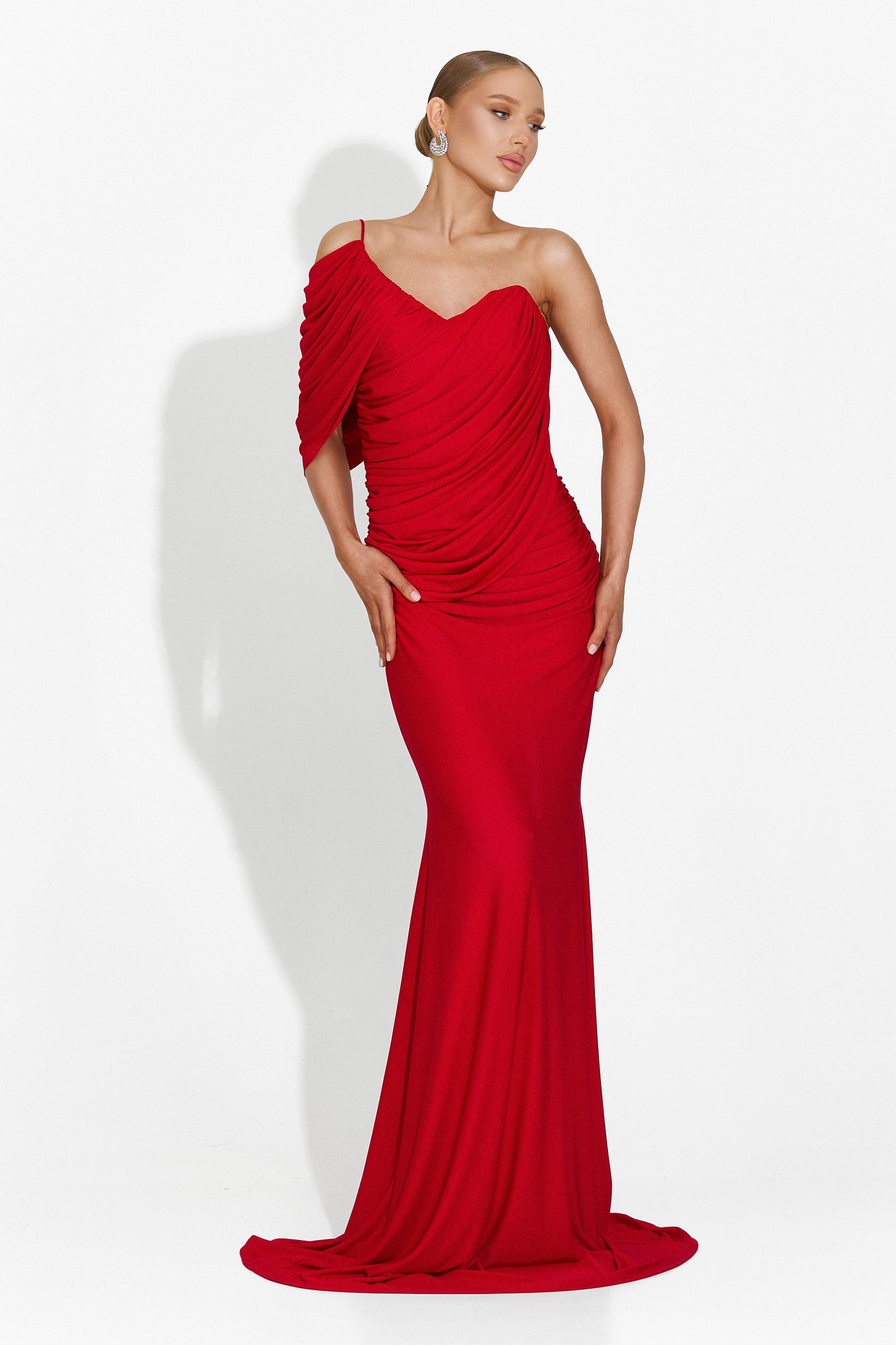 Alethia Bogas Long Red Dress for Women