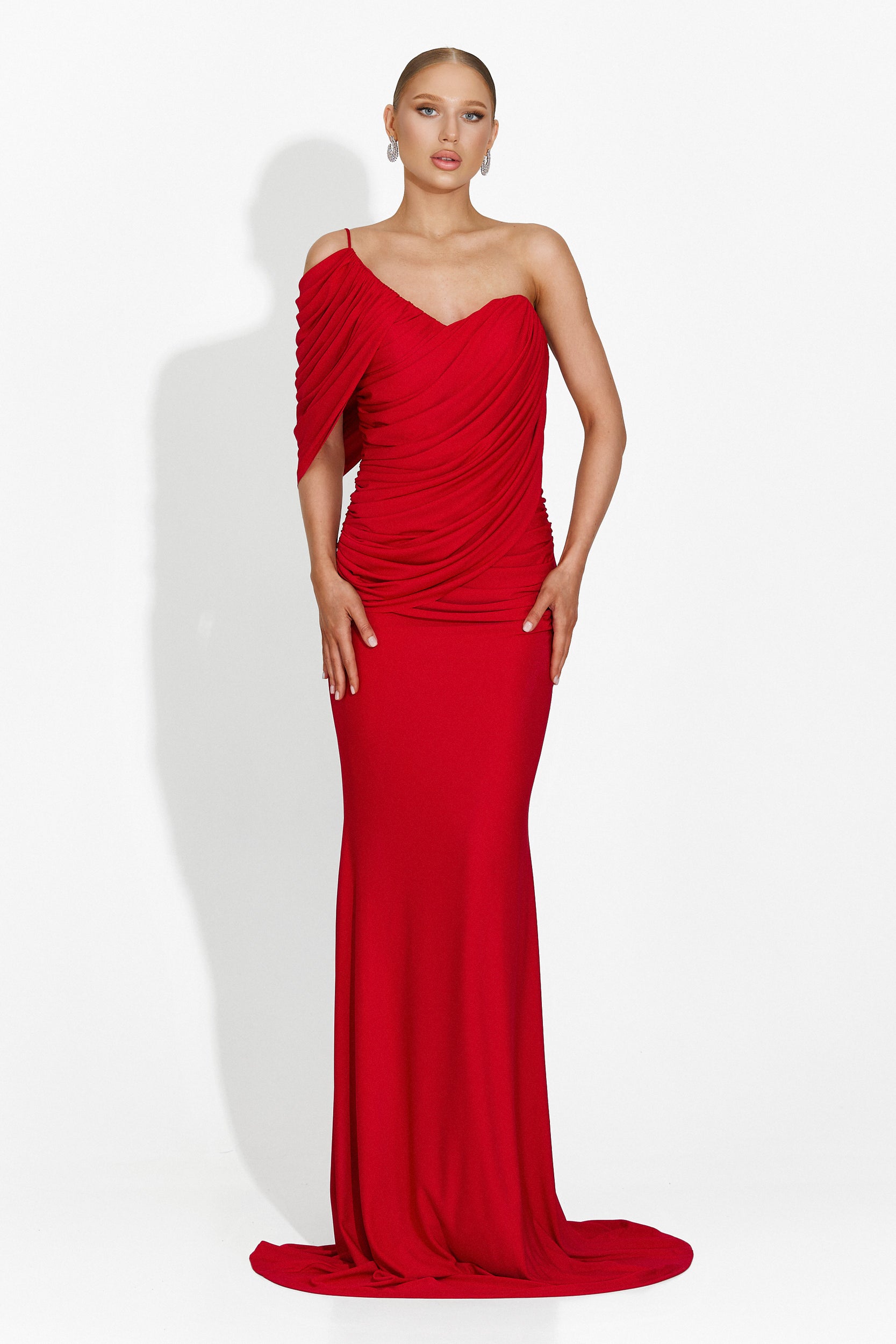 Alethia Bogas Long Red Dress for Women