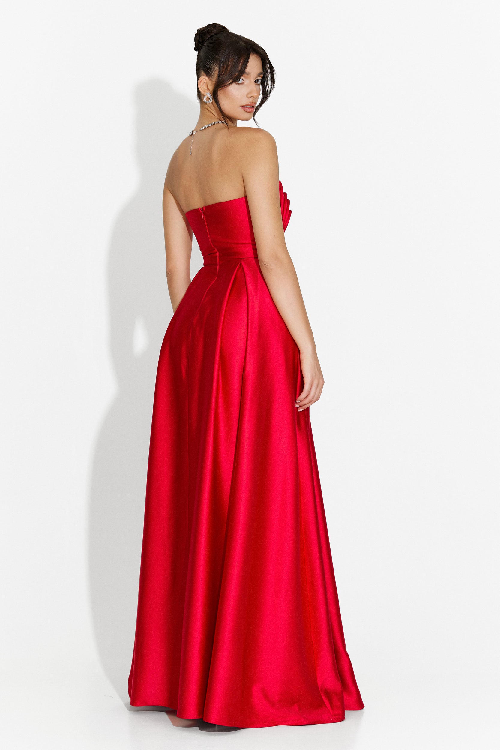 Carlena Bogas Long Red Ladies Dress