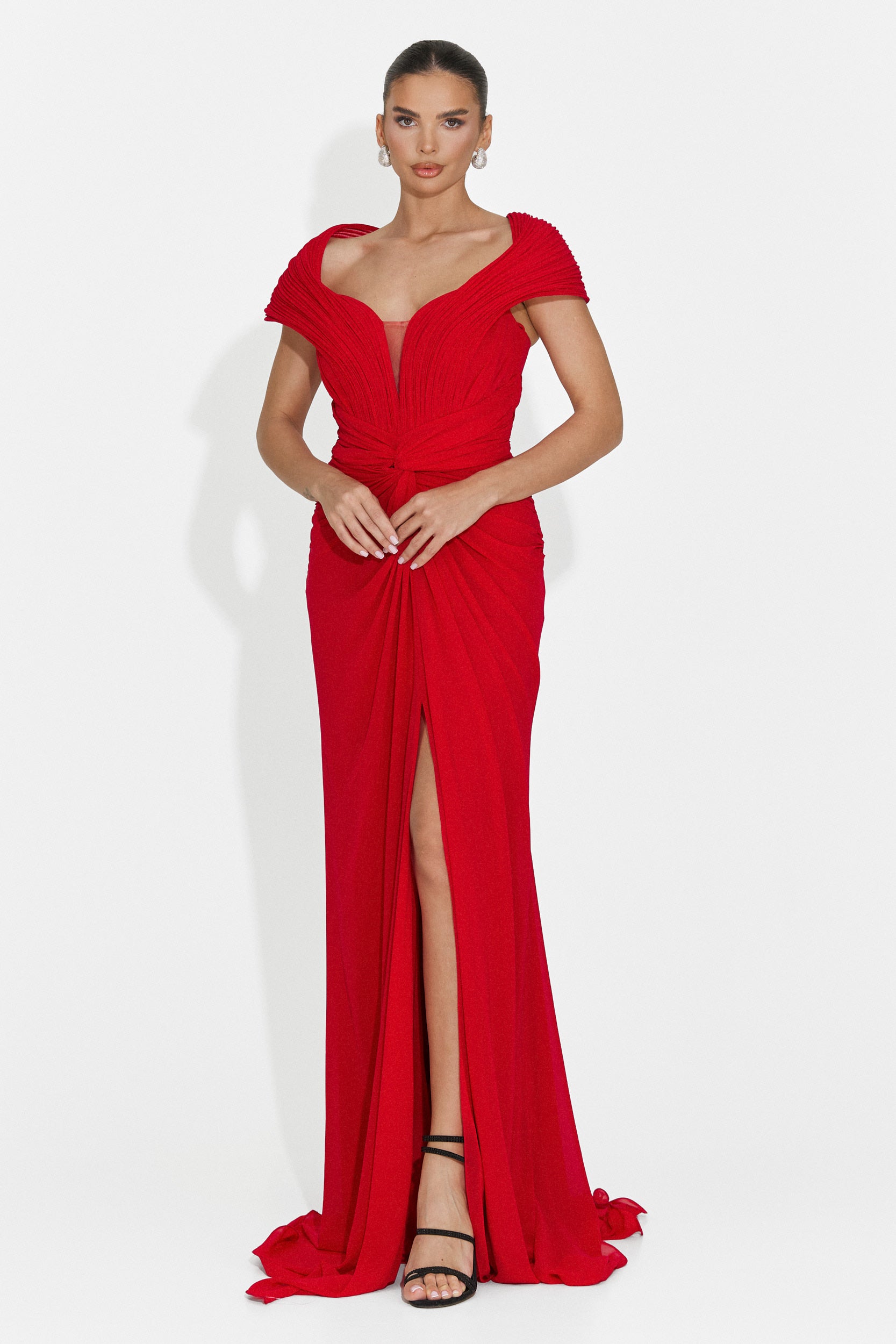Rochie dama lunga rosie Emilia Bogas