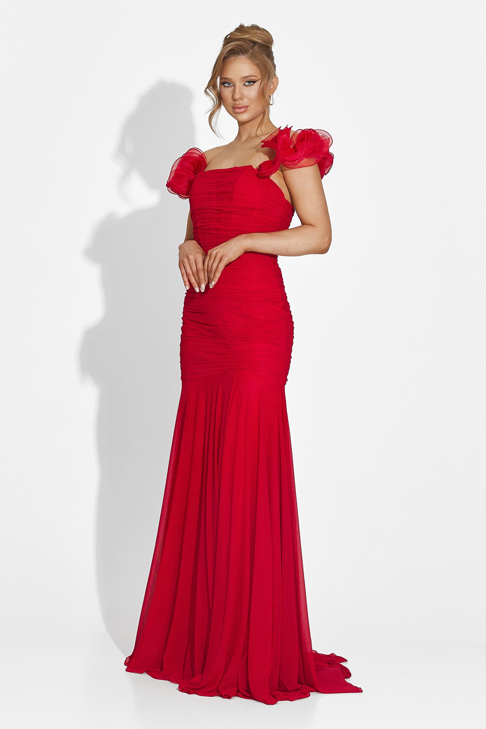 Rochie dama lunga rosie Guilena Bogas