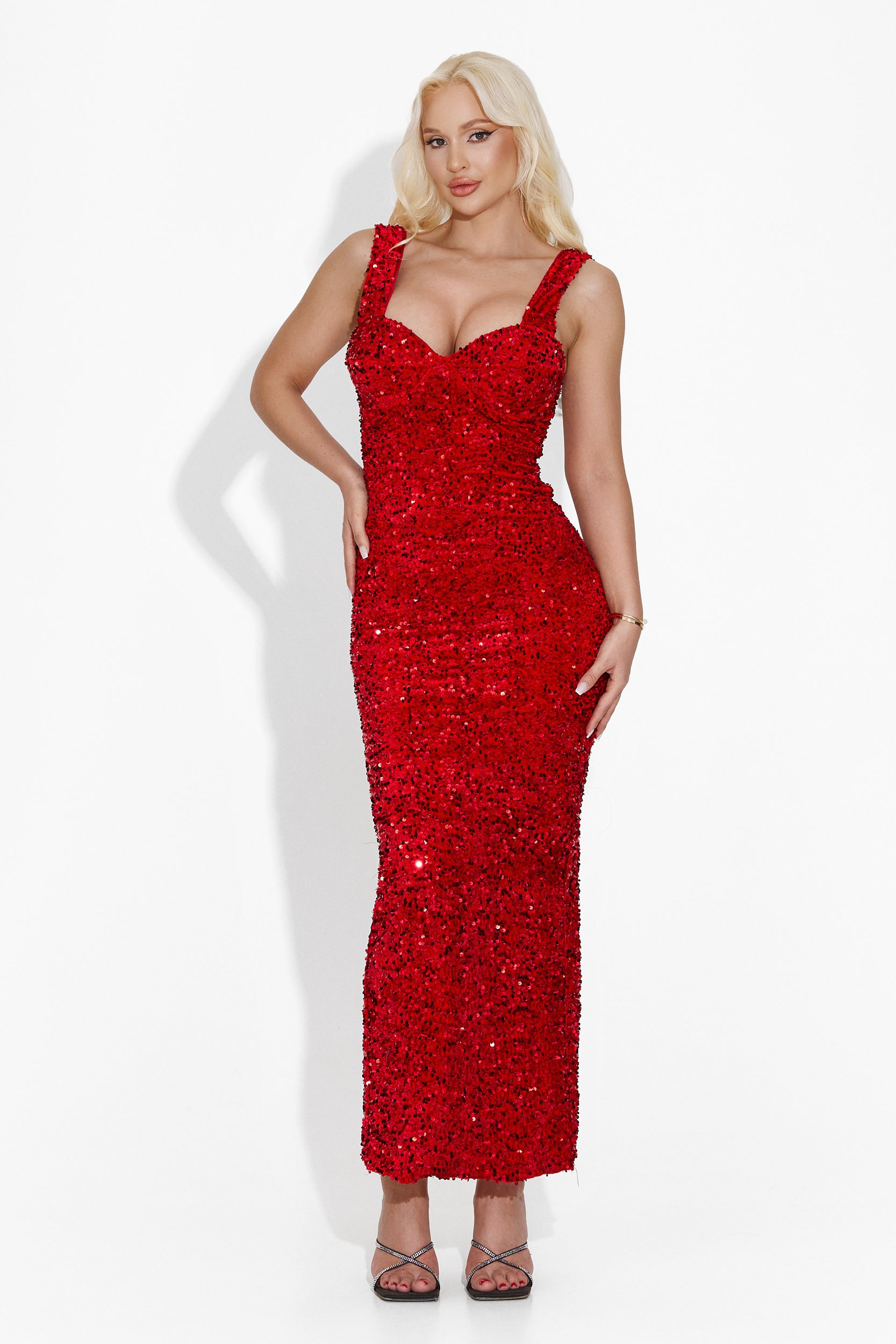 Jamesa Bogas Long Red Ladies Dress