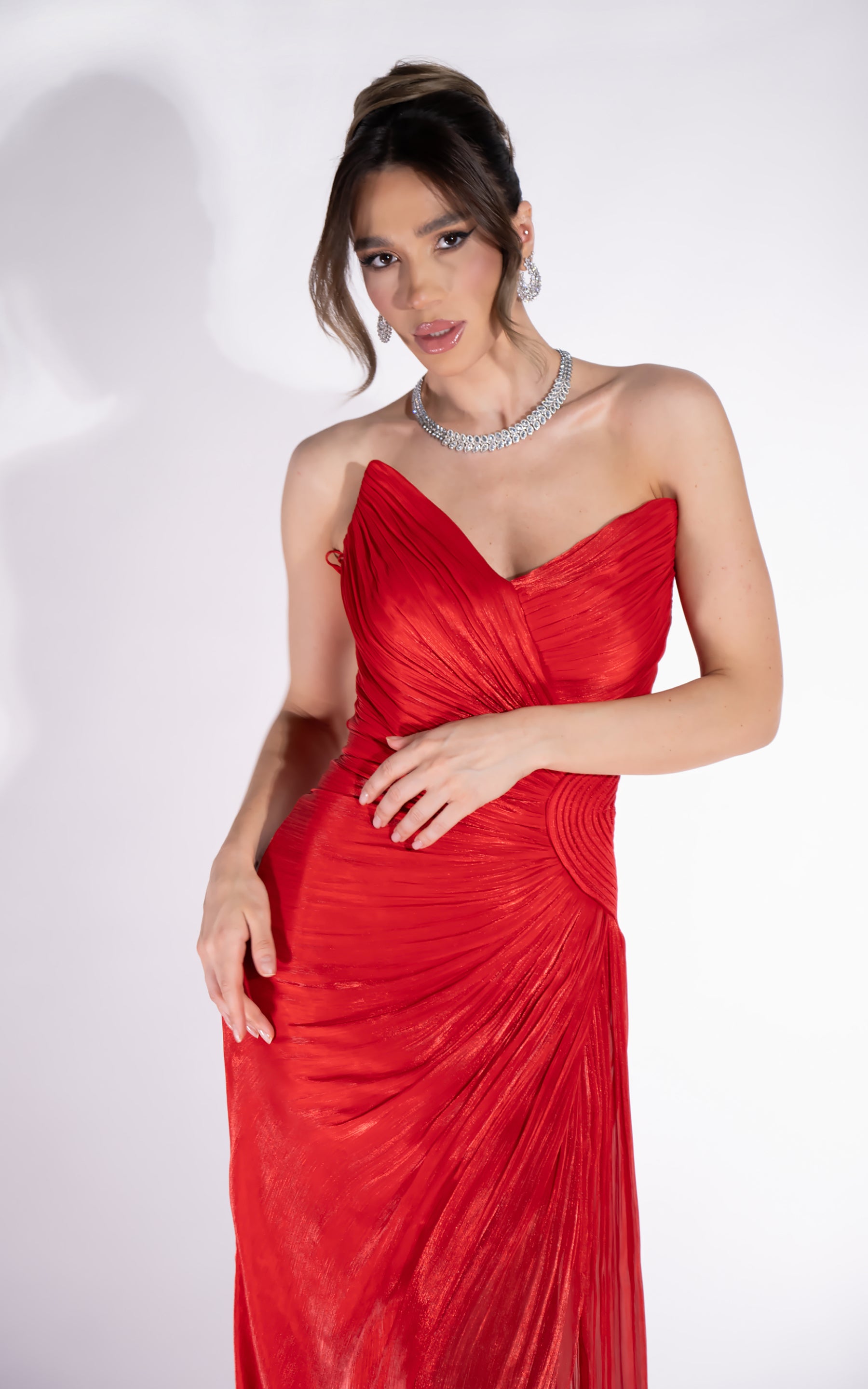 Klarisa Bogas Long Red Ladies Dress