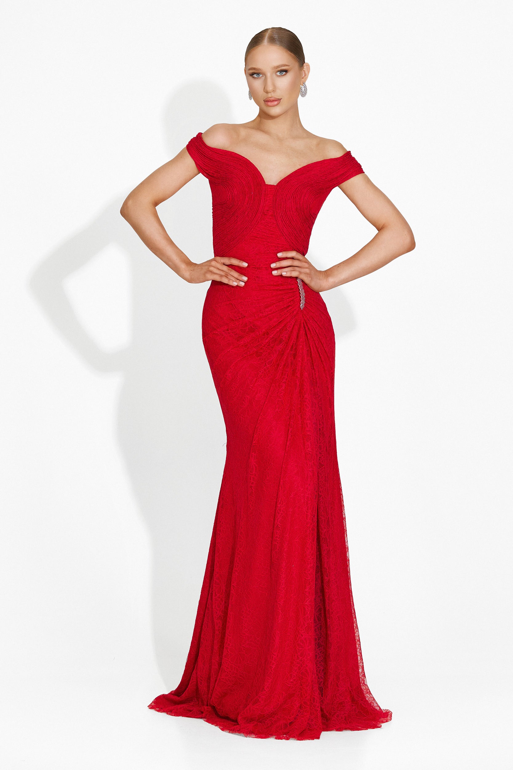 Rochie dama lunga rosie Marylin Bogas