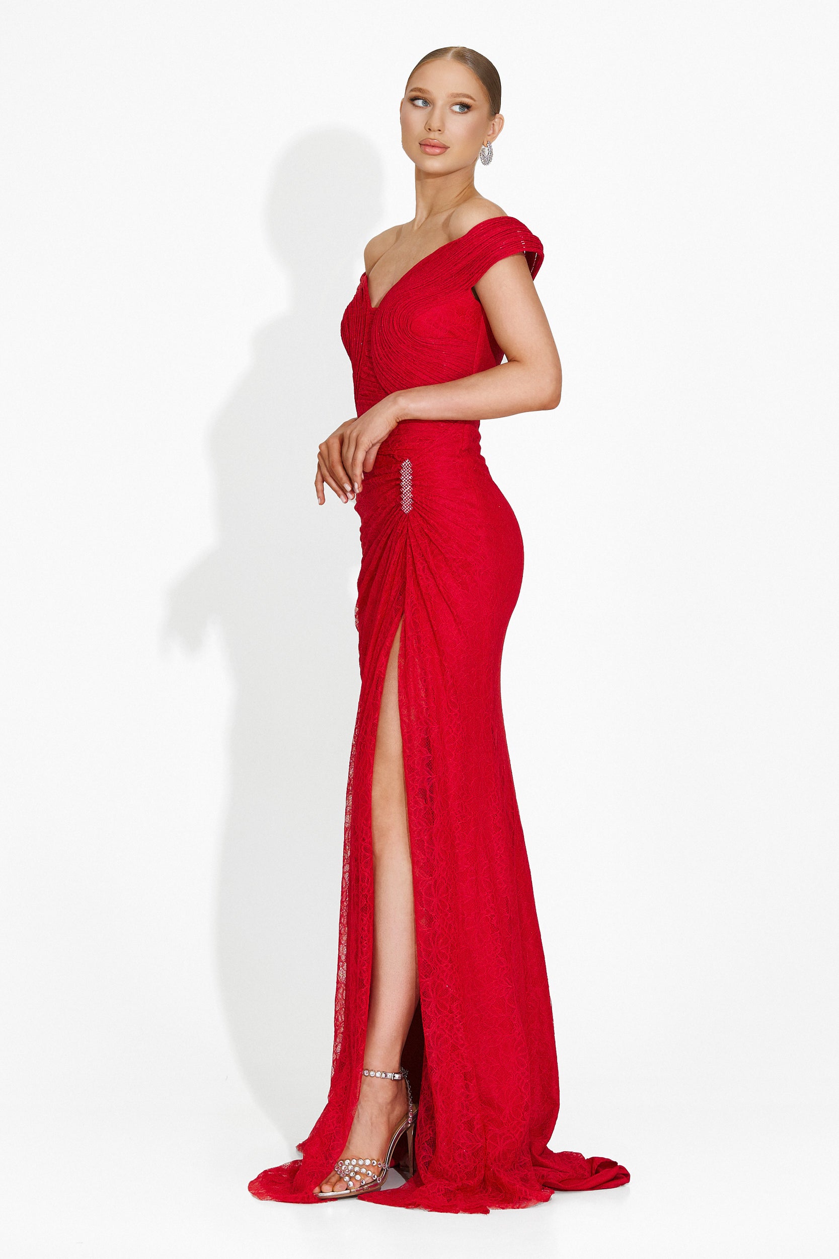 Rochie dama lunga rosie Marylin Bogas