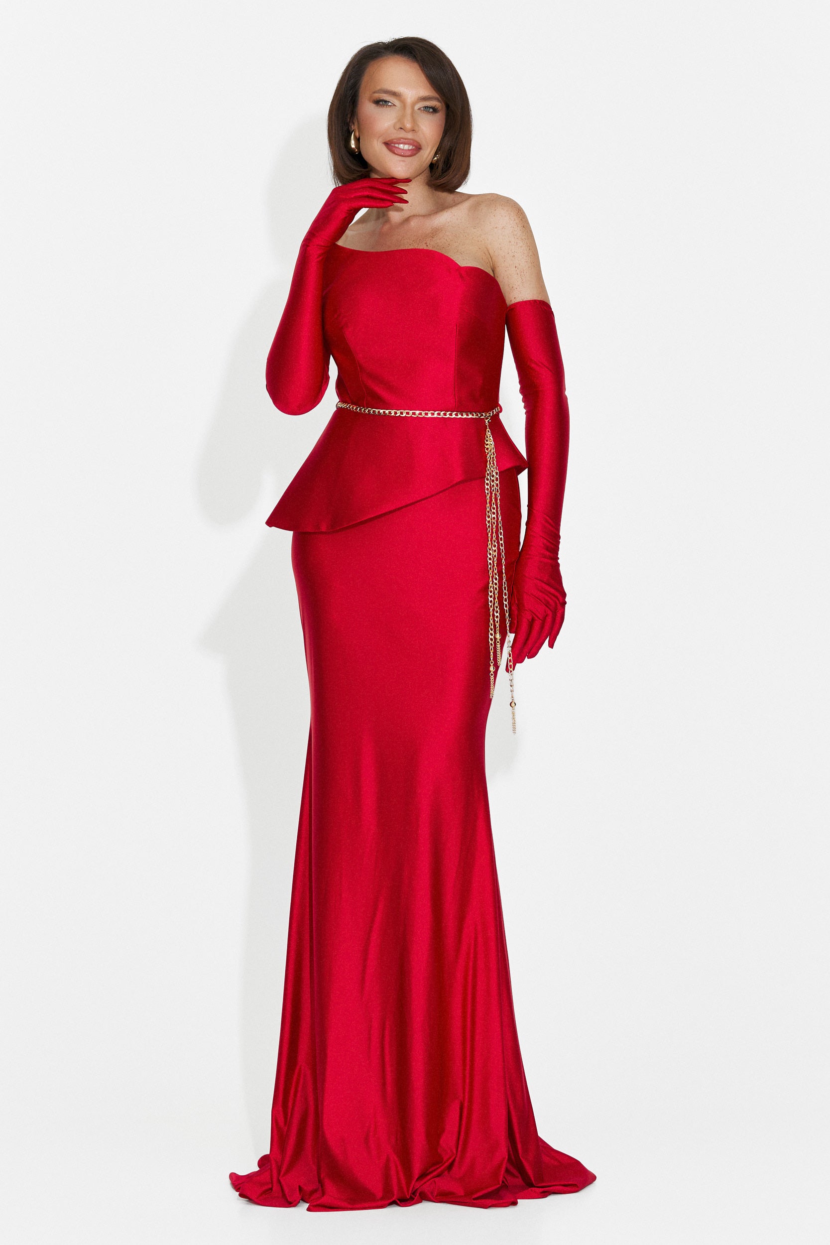 Rochie dama lunga rosie Merle Bogas