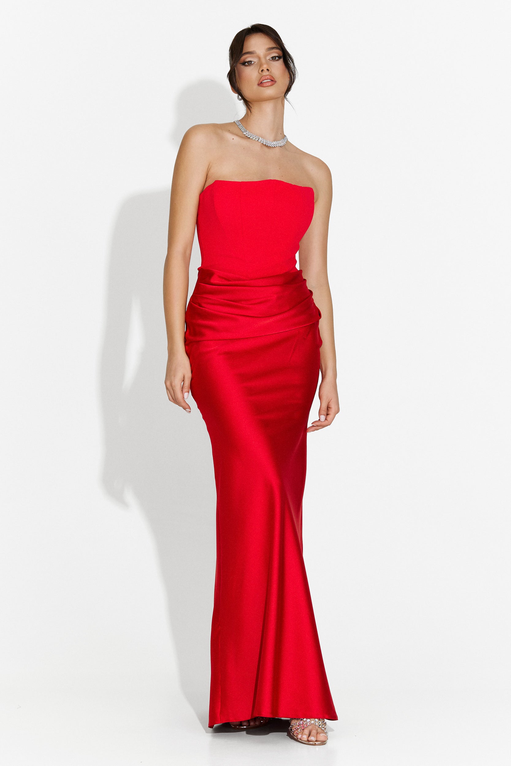 Rochie dama lunga rosie Monie Bogas