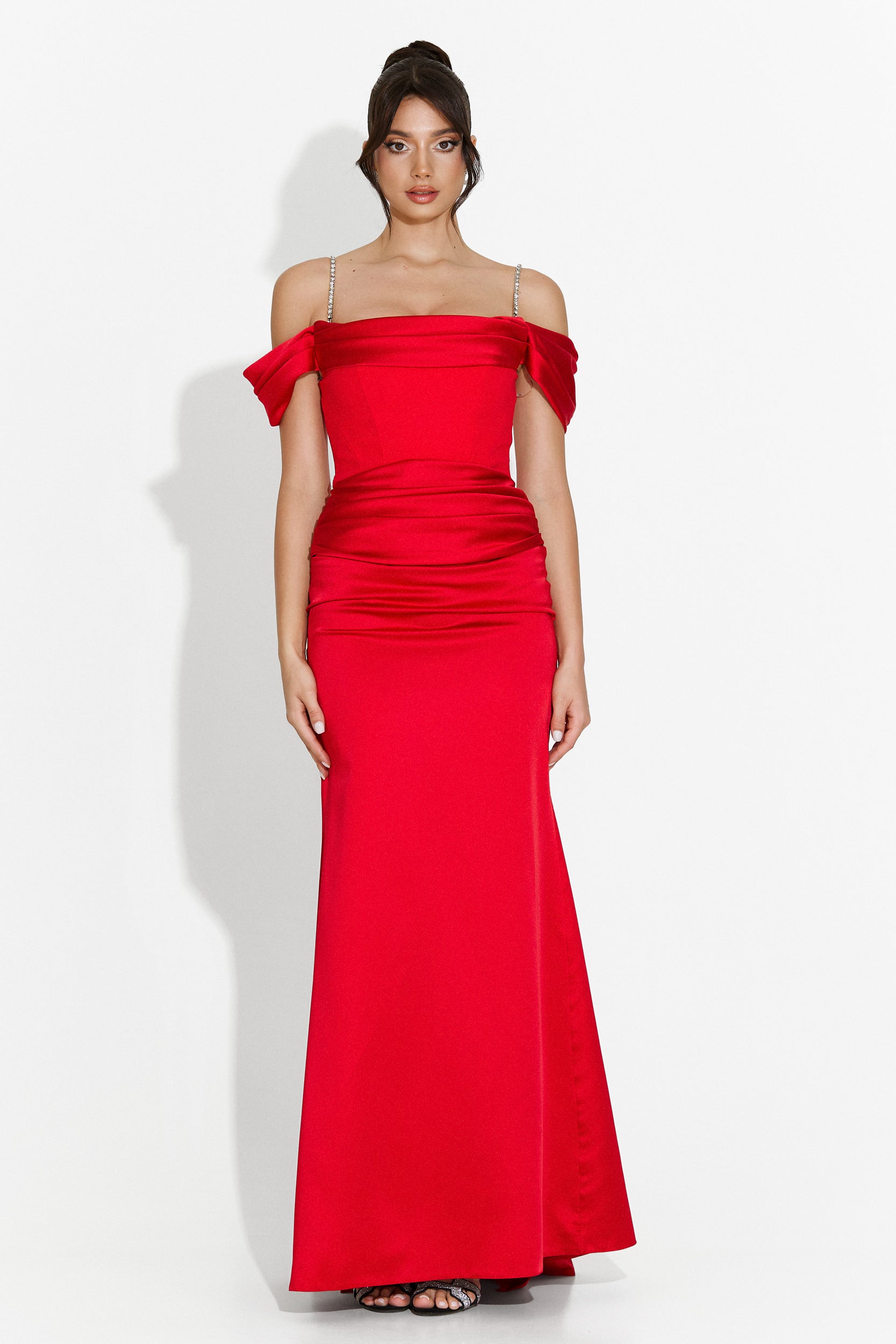 Porteo Bogas Long Red Dress for Women
