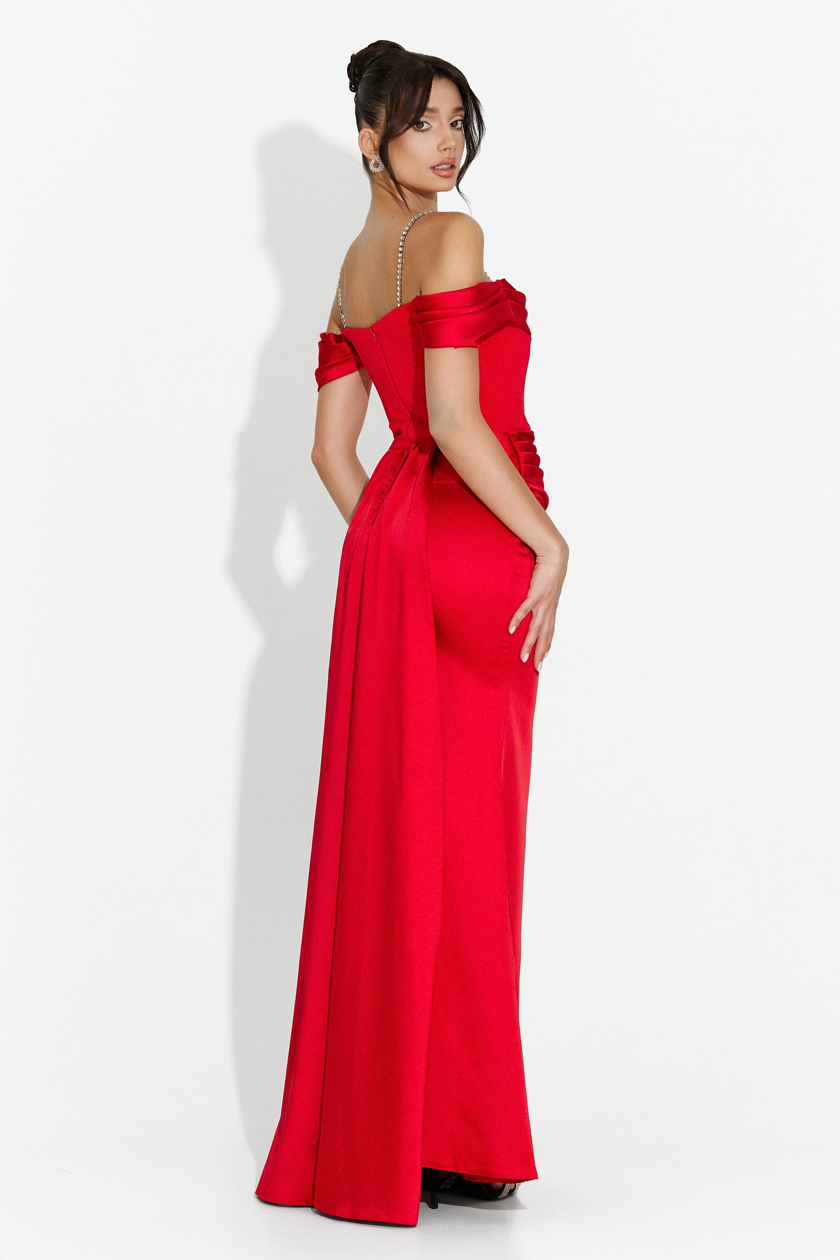 Porteo Bogas Long Red Dress for Women