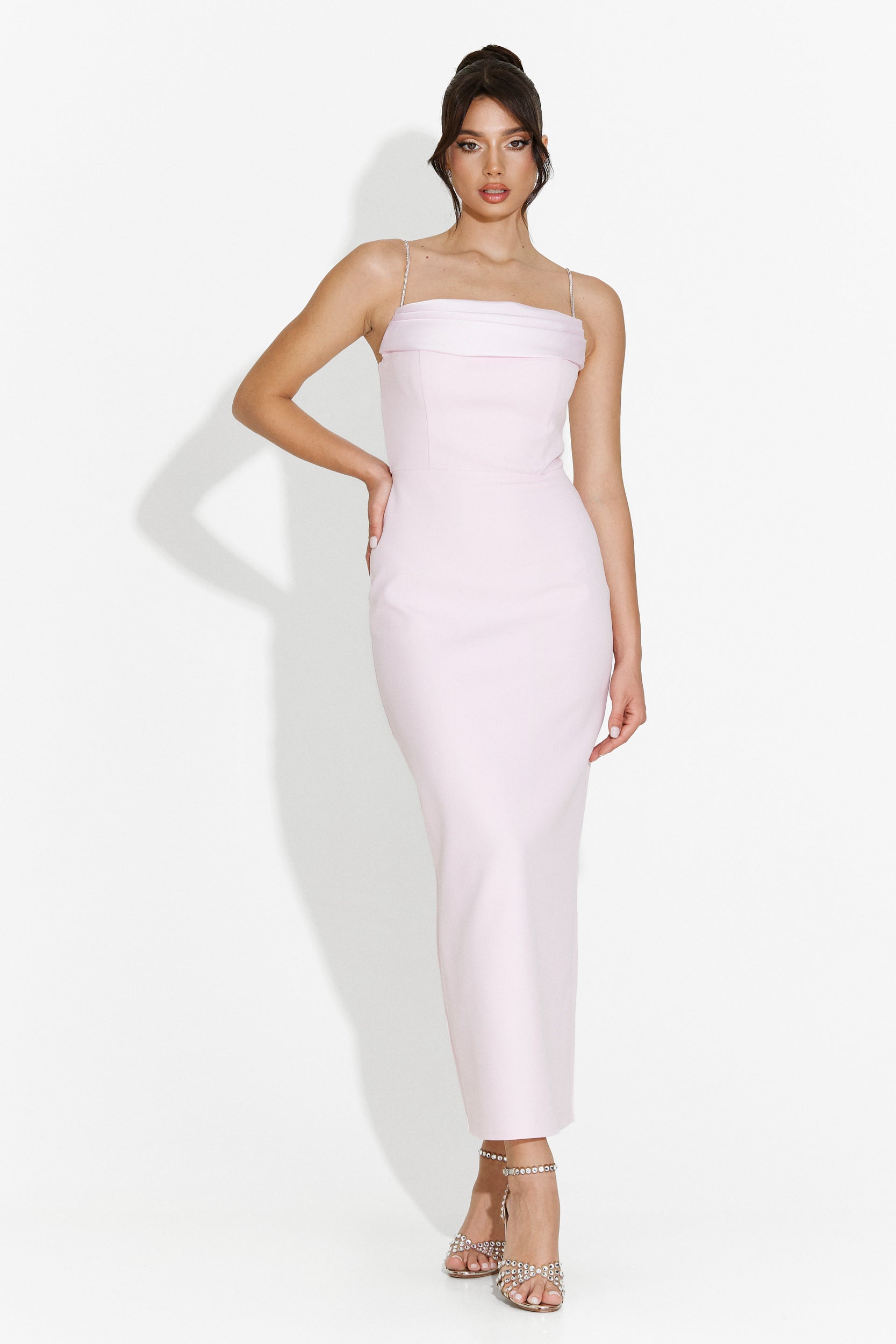 Edenia Bogas Long Pink Ladies Dress