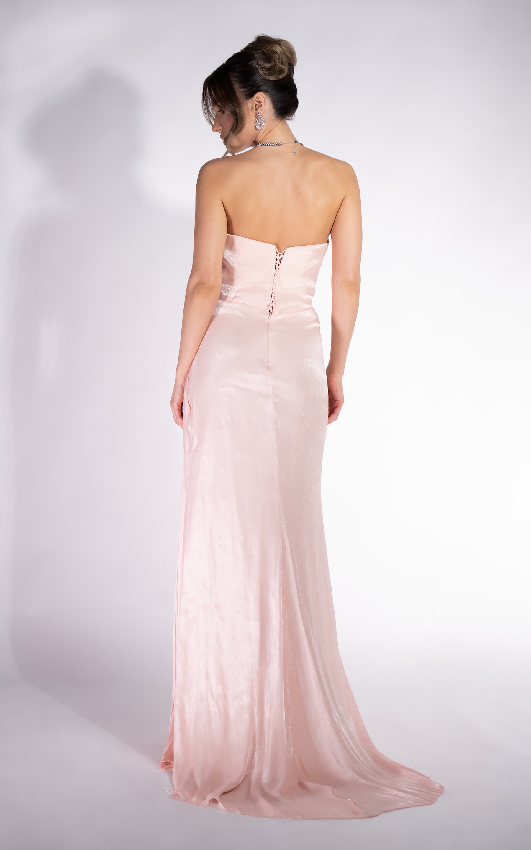 Klarisa Bogas Long Pink Ladies Dress